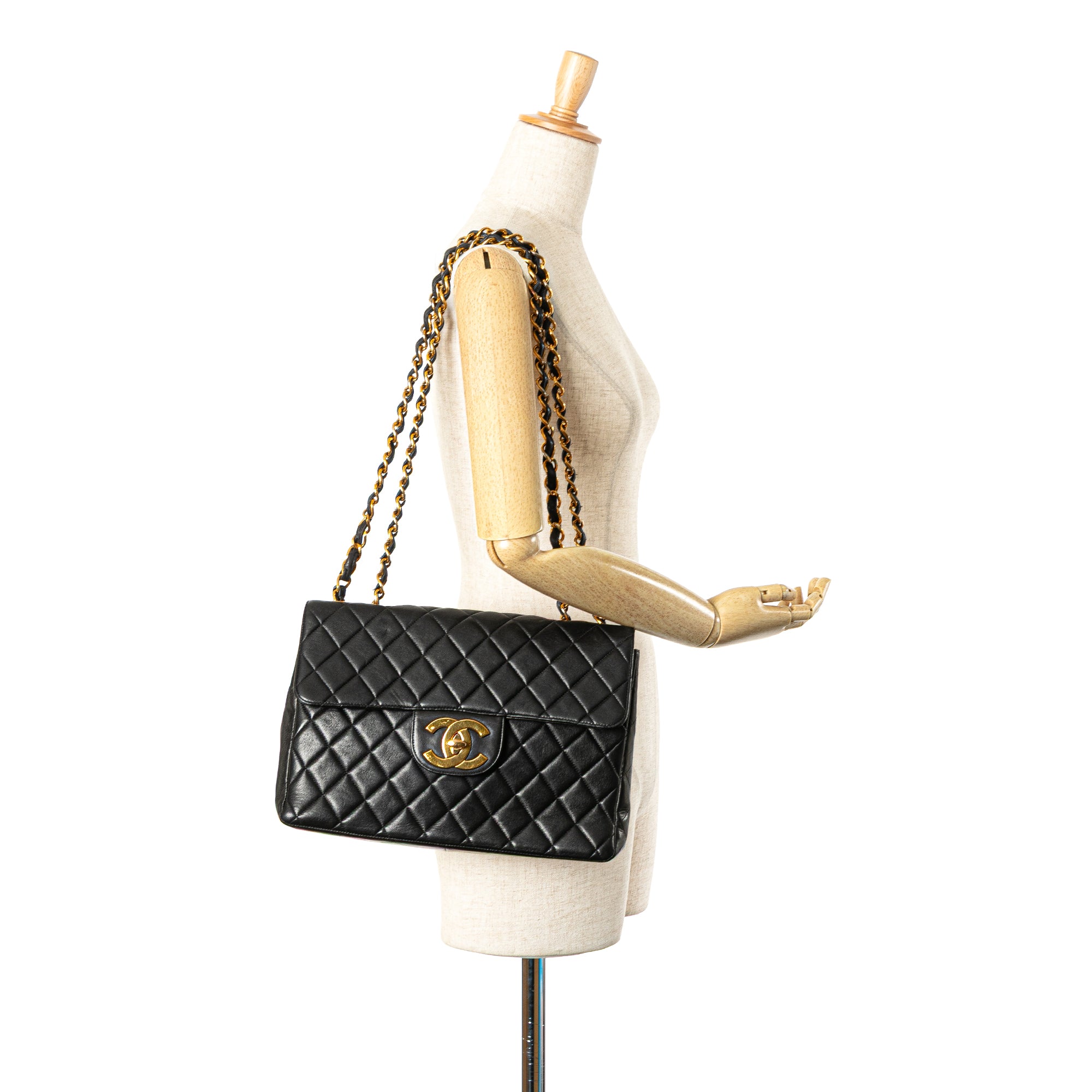 Chanel Jumbo XL Classic Lambskin Single Flap - image 15