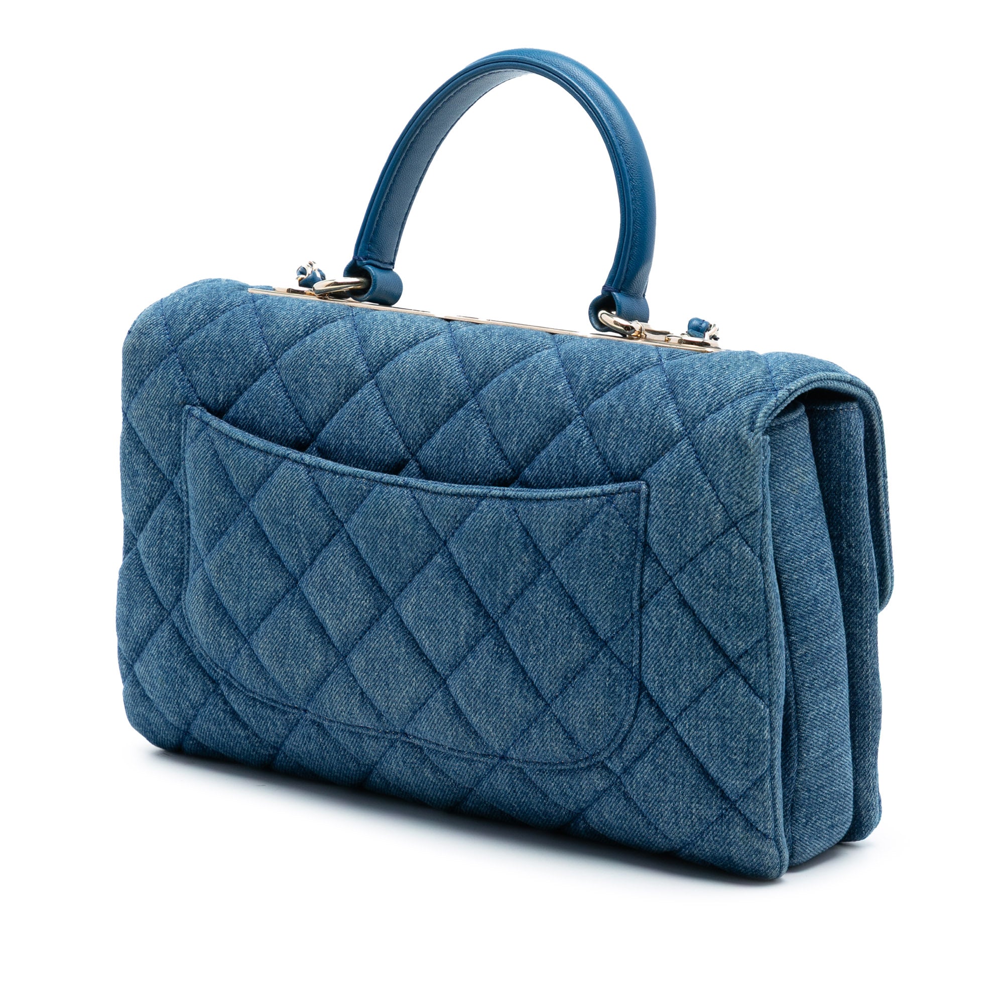 Chanel Medium Denim Trendy CC Top Handle Bag - image 2