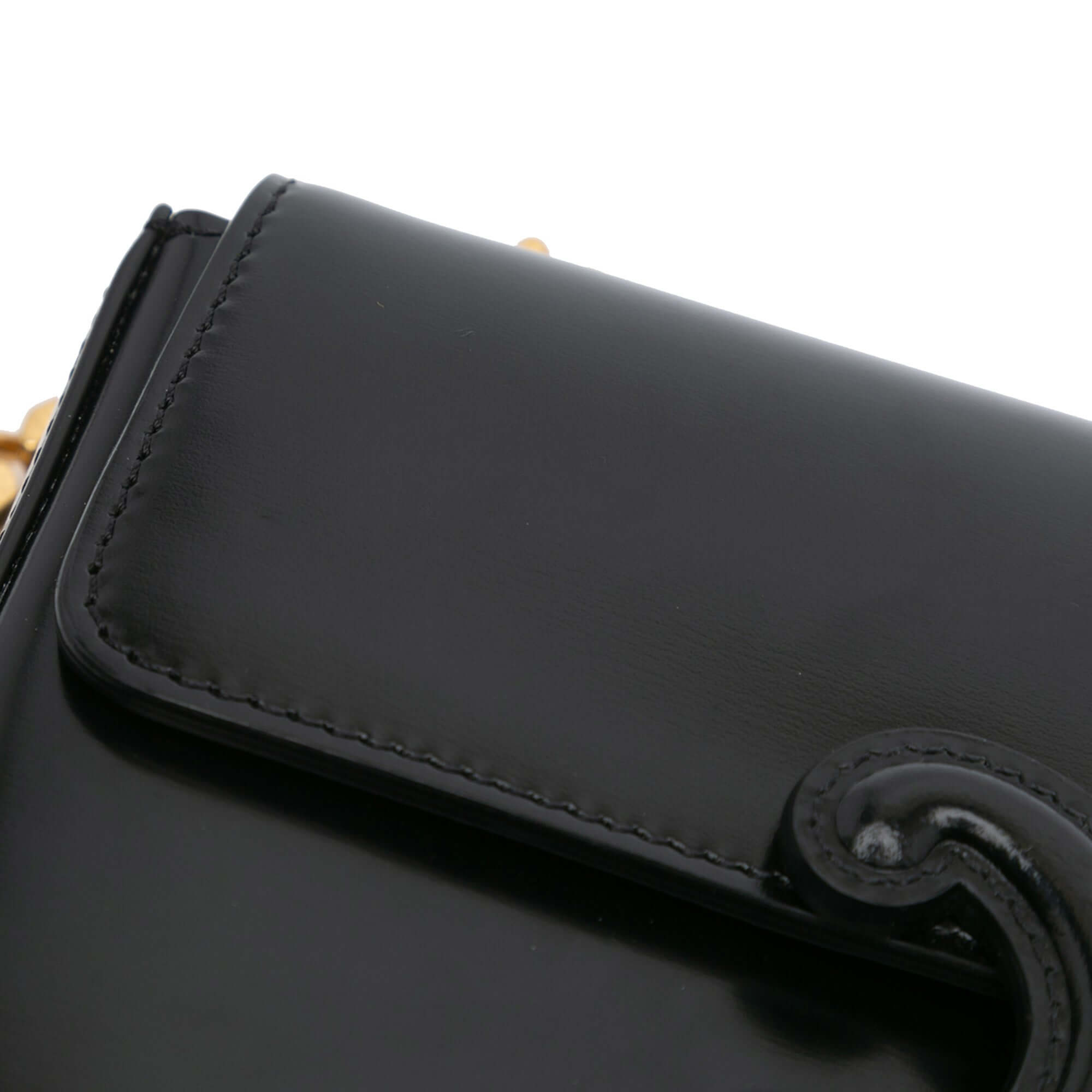 Celine Smooth Calfskin Cuir Triomphe Chain Shoulder Bag