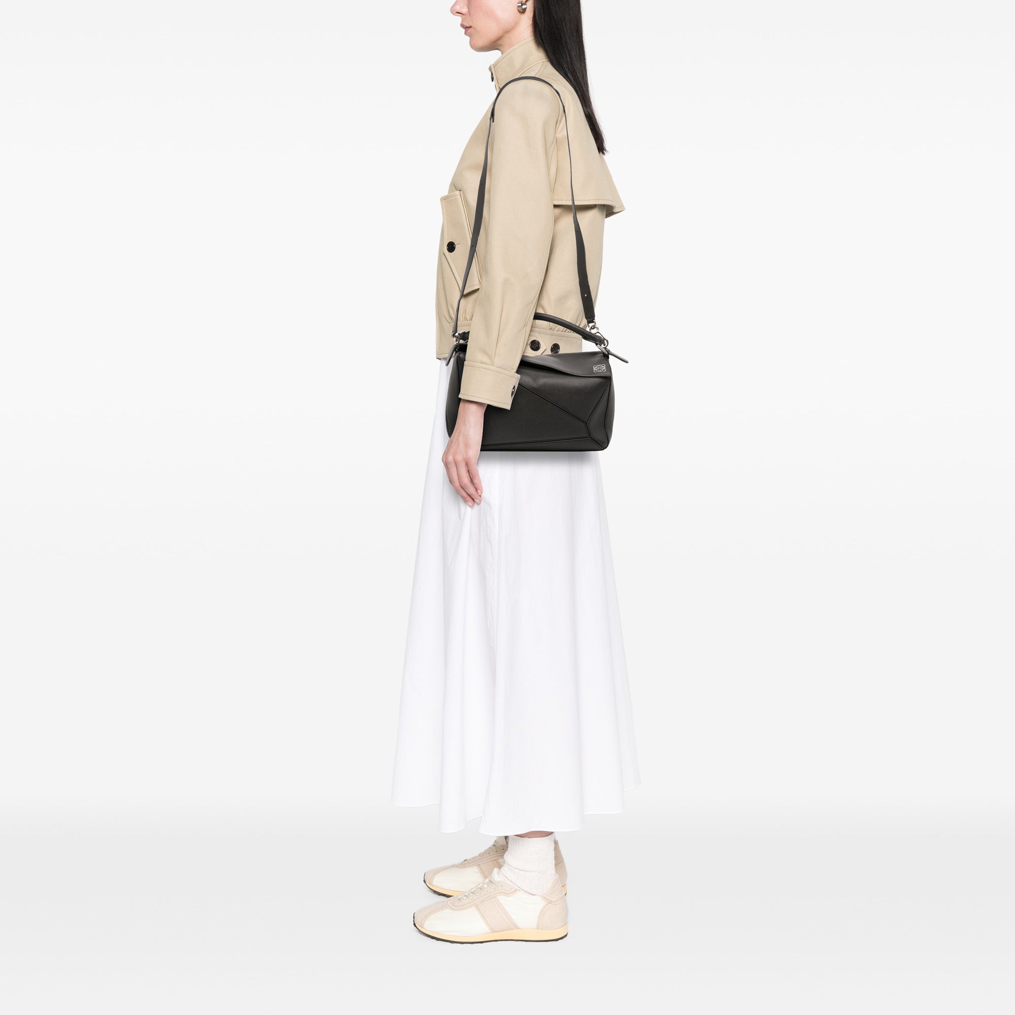 LOEWE Medium Calfskin Puzzle Satchel - image 11