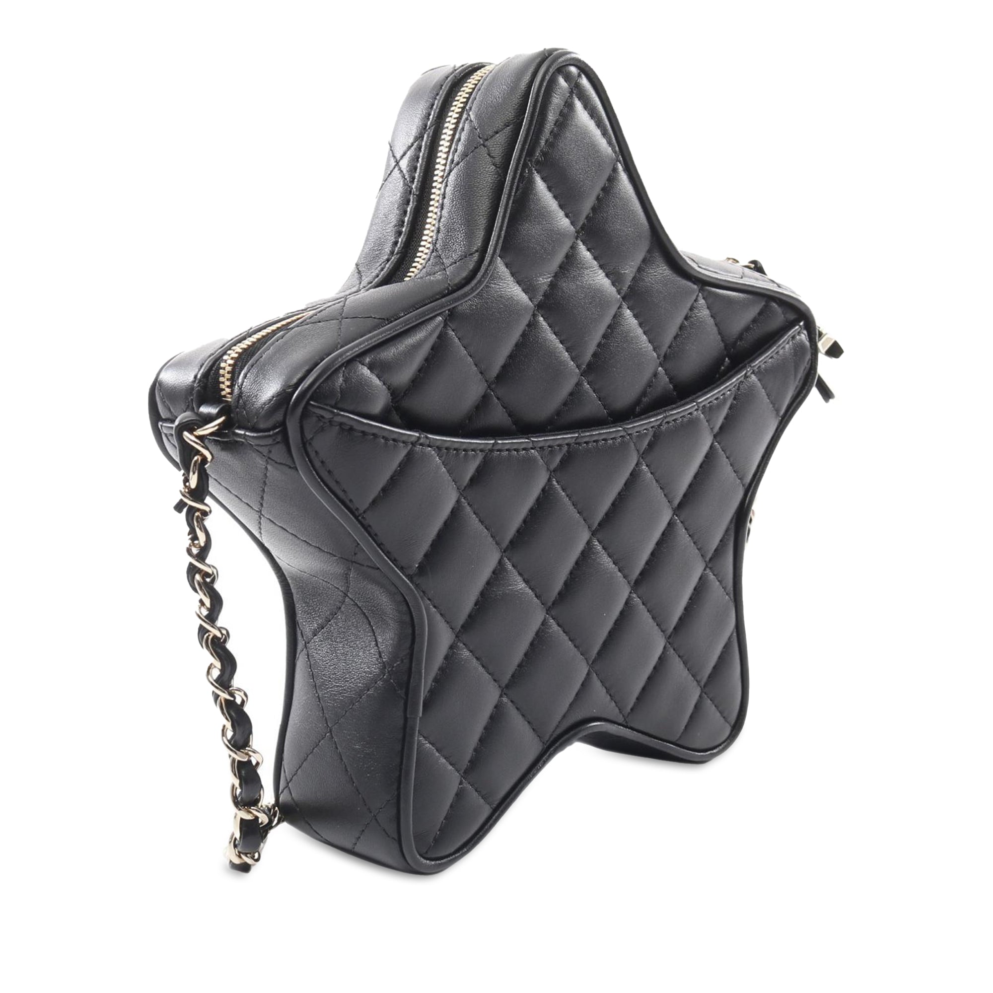 Chanel Quilted Lambskin Walk Of Fame Star Crossbody - image 2