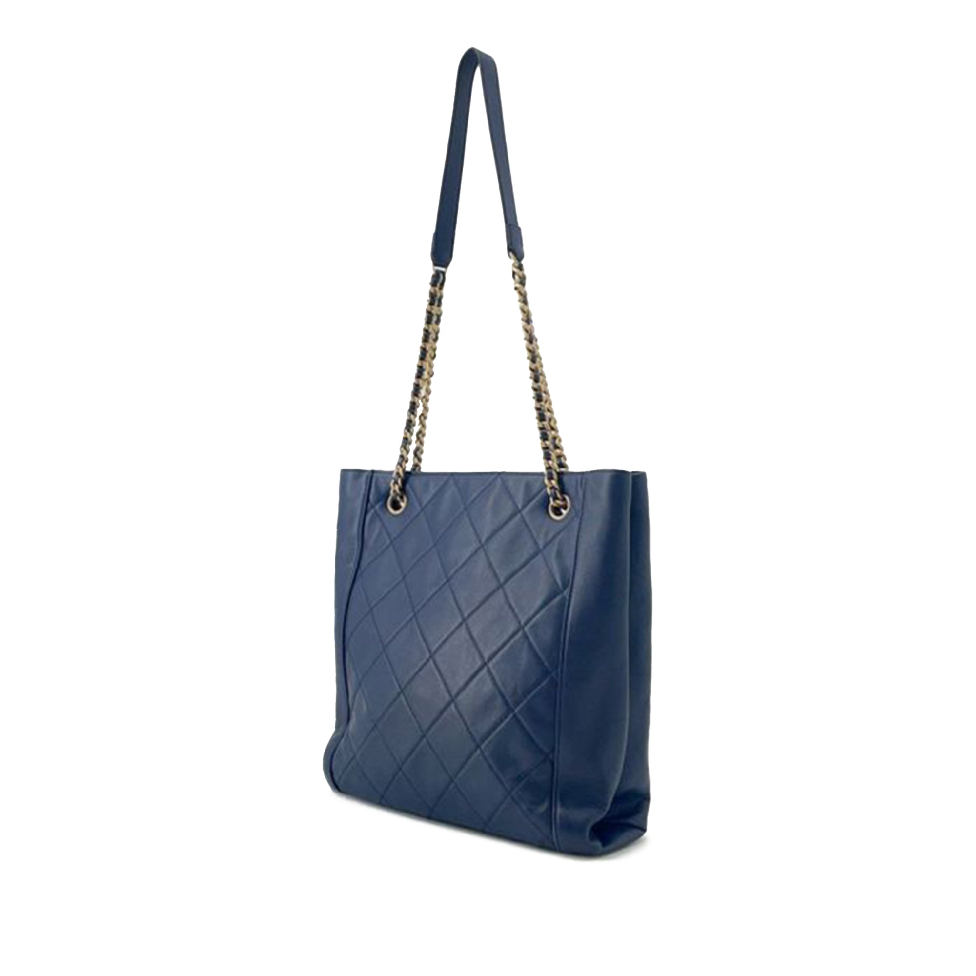 Chanel CC Quilted Calfskin Front Pocket Shopping Bag - image 2