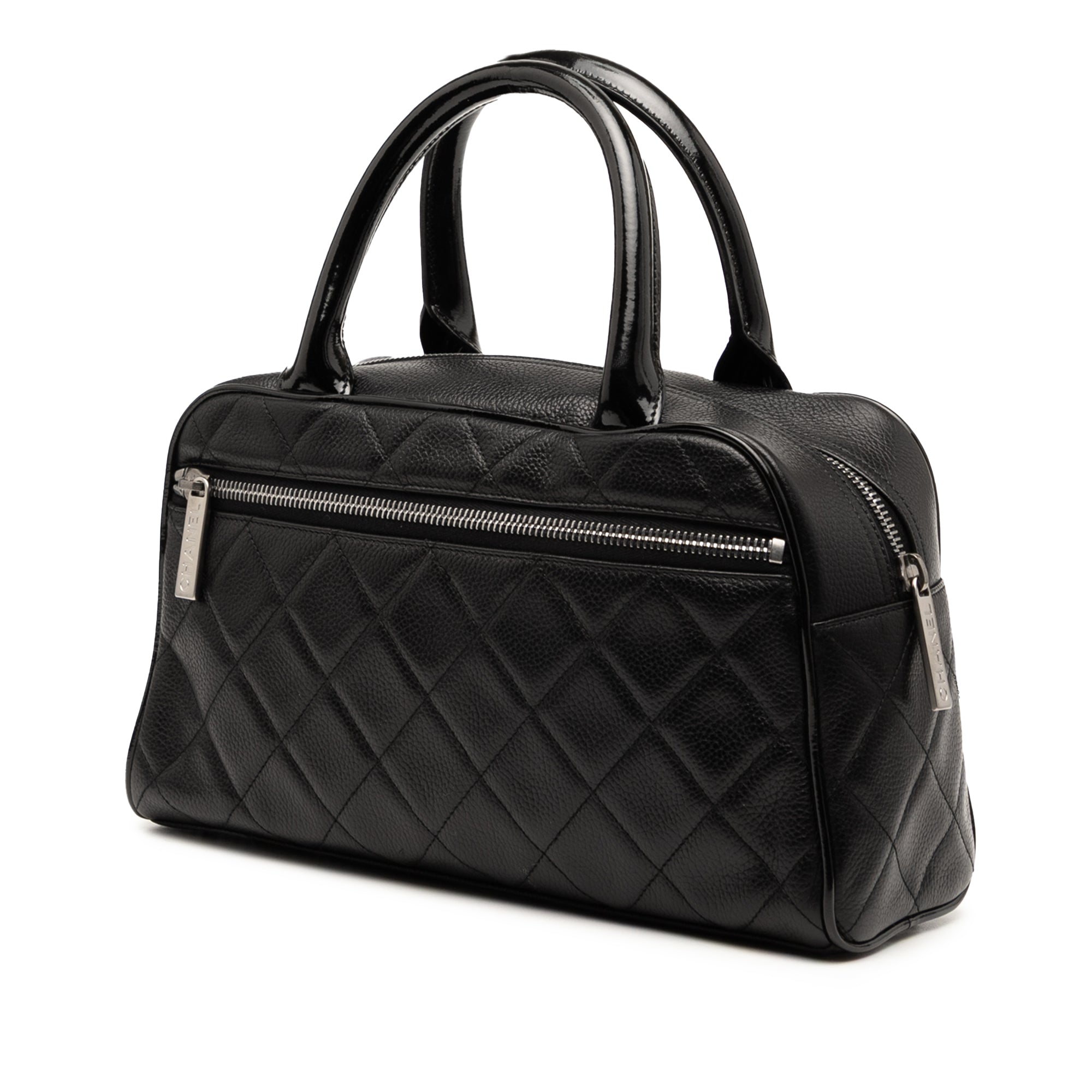 Chanel Quilted Calfskin Logo Bowler Bag - image 2