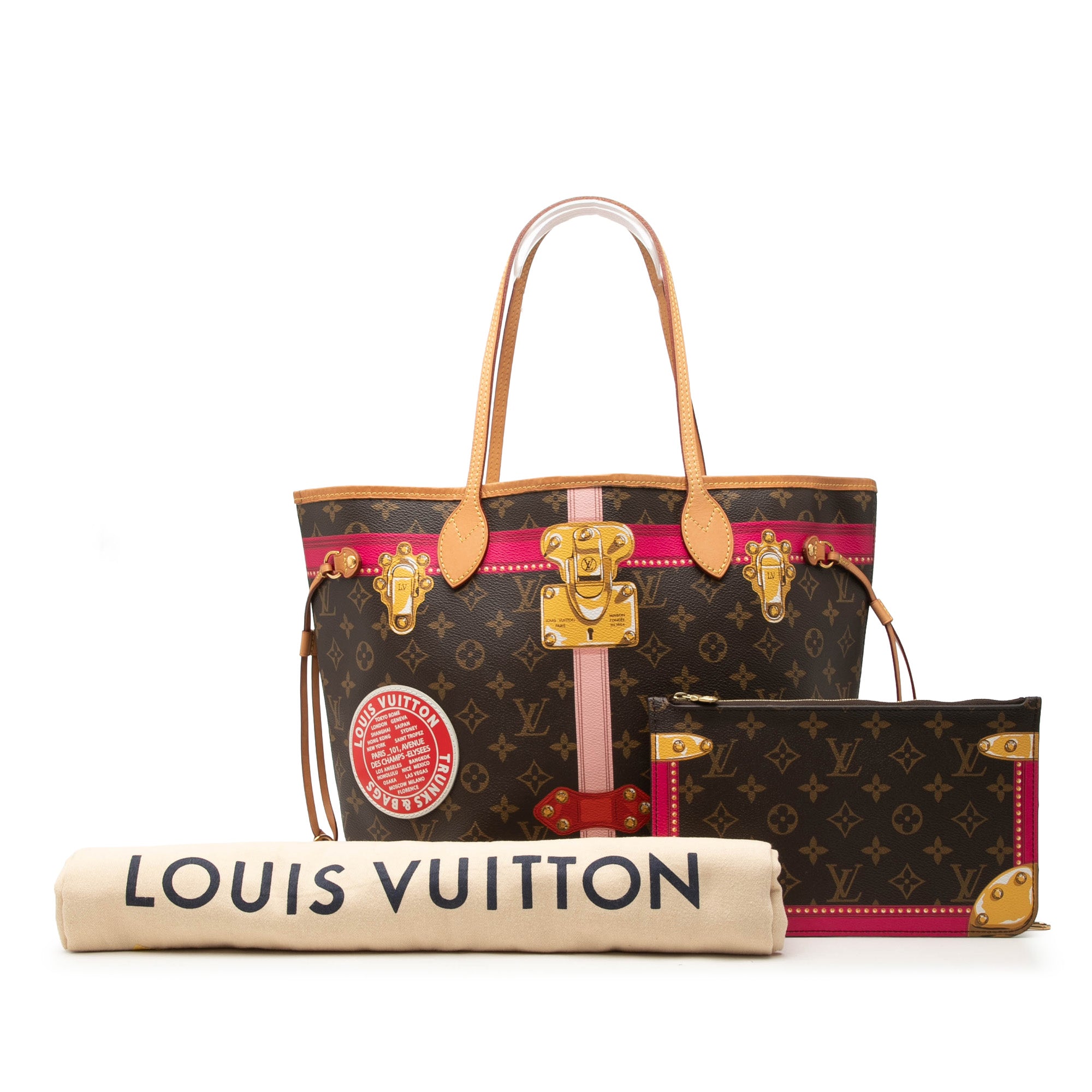 Louis Vuitton Monogram Summer Trunks Neverfull MM - image 8