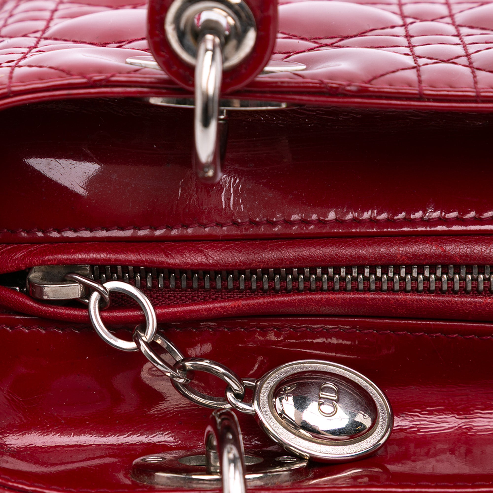 Dior Medium Patent Cannage Lady Dior - image 10