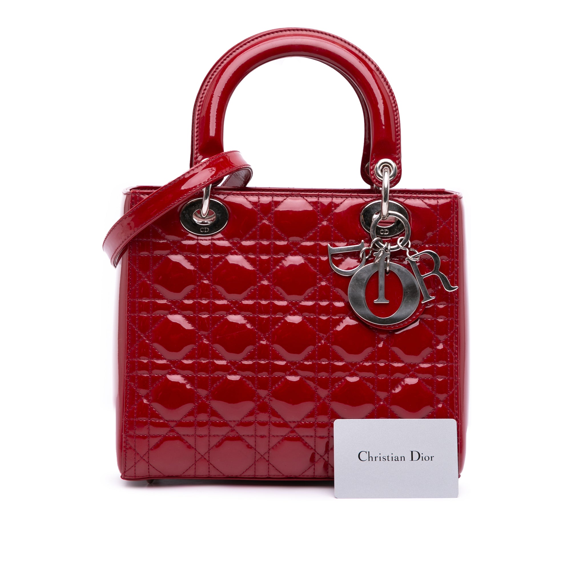 Dior Medium Patent Cannage Lady Dior - image 13