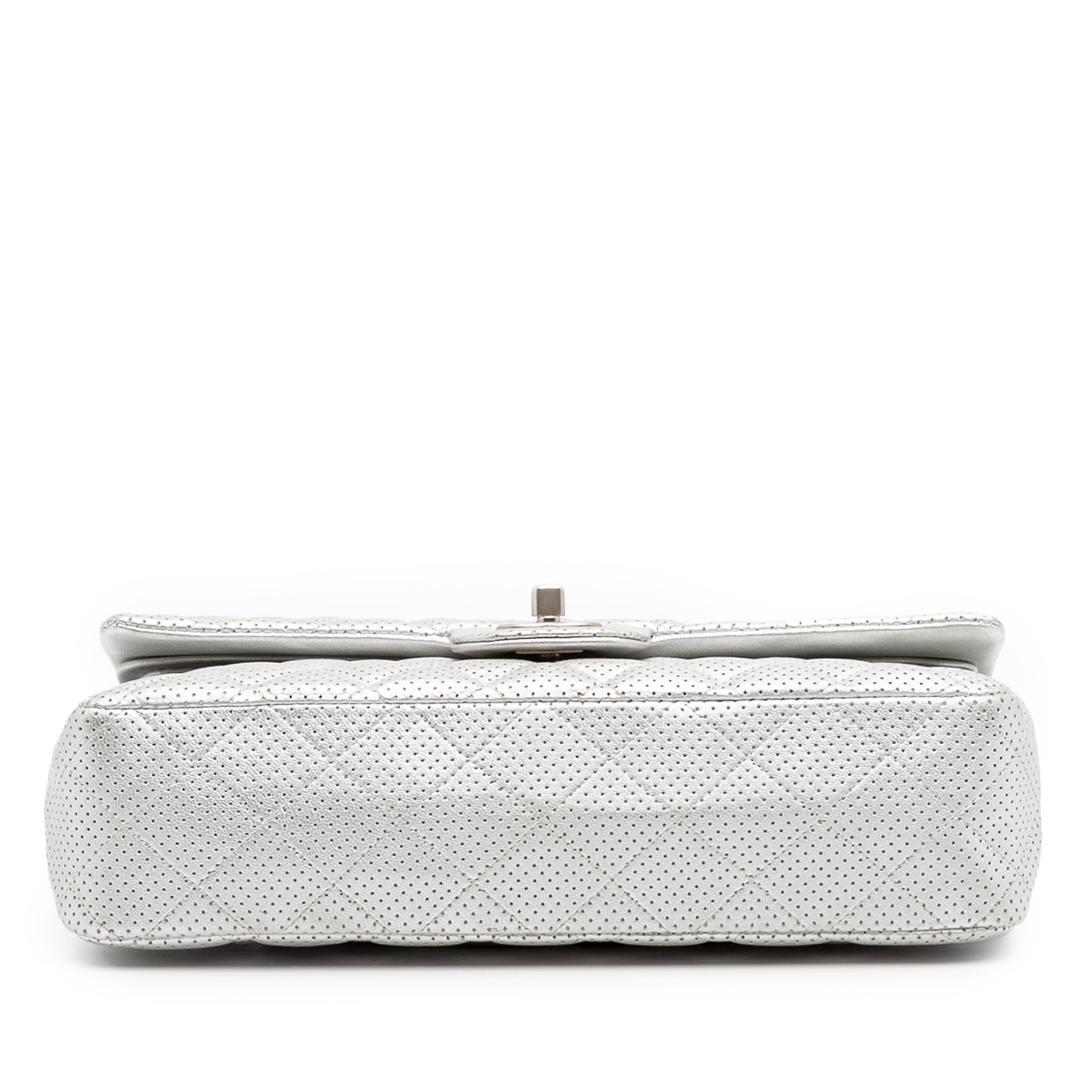 Chanel Medium Classic Perforated Lambskin Double Flap - image 3