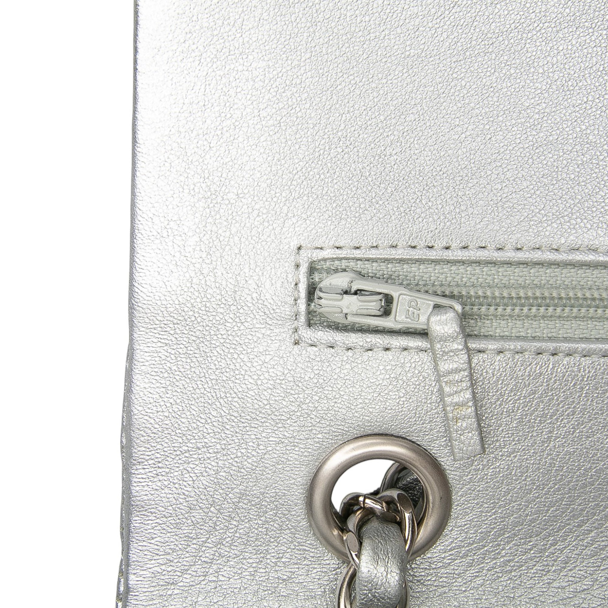 Chanel Medium Classic Perforated Lambskin Double Flap - image 5