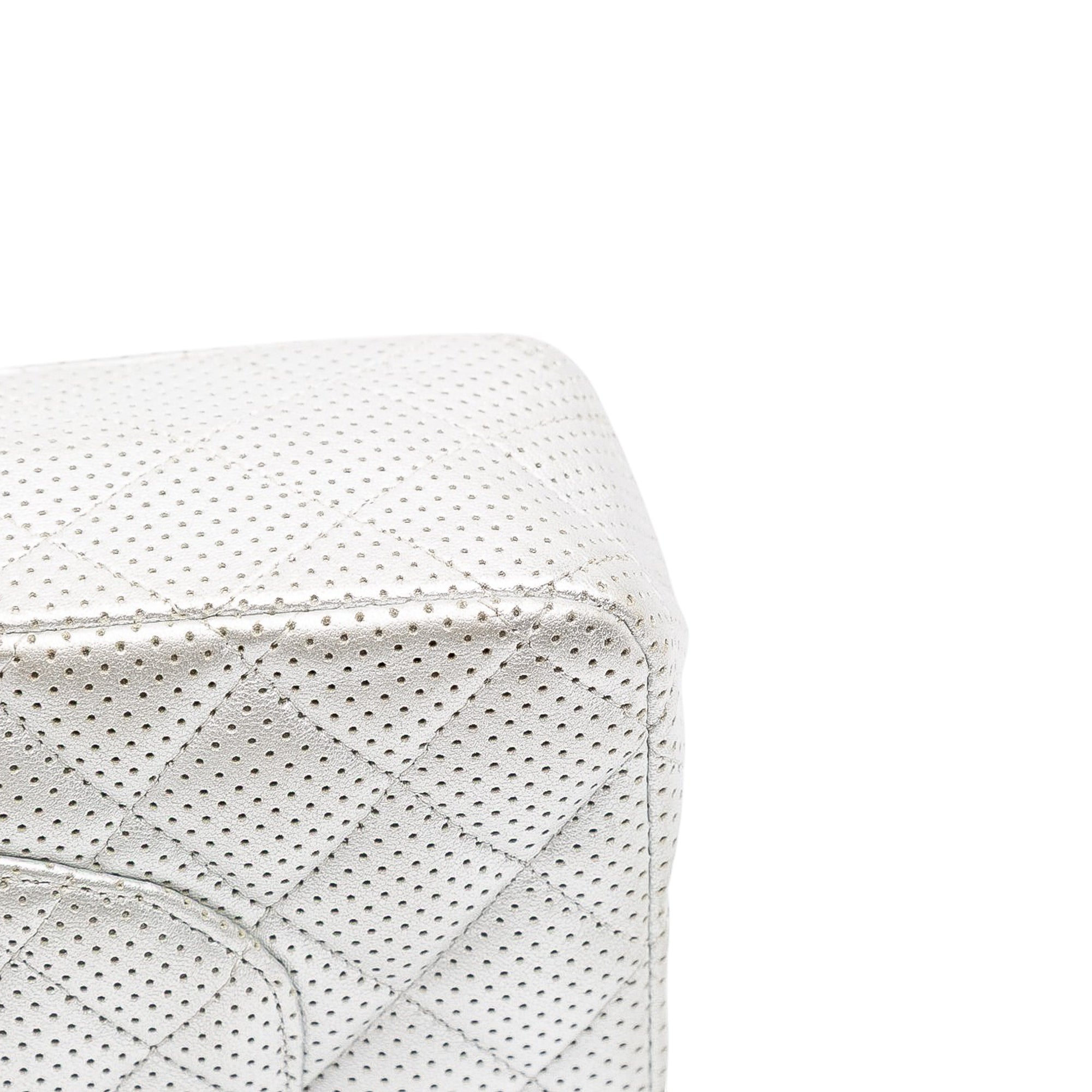 Chanel Medium Classic Perforated Lambskin Double Flap - image 9