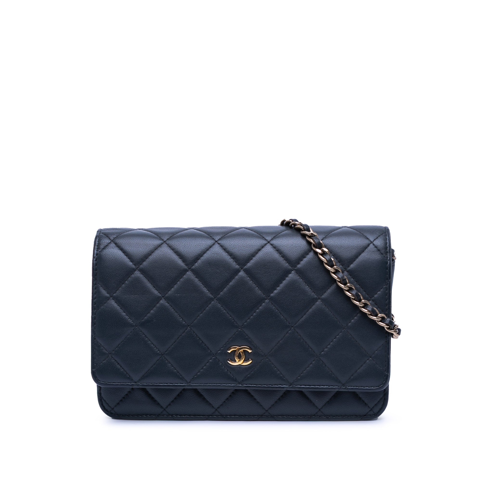 Chanel CC Quilted Lambskin Wallet On Chain - image 1