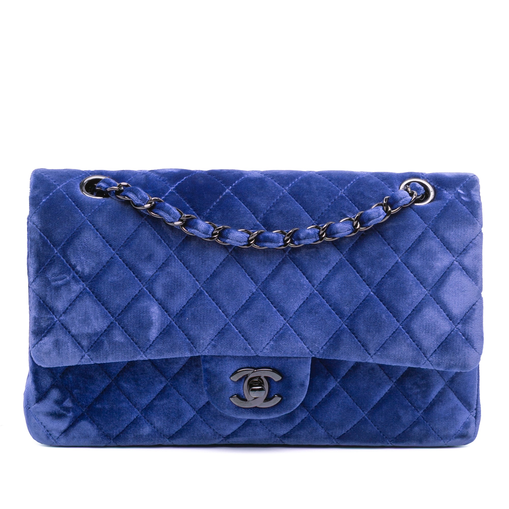 Chanel Medium Classic Velvet Double Flap - image 1