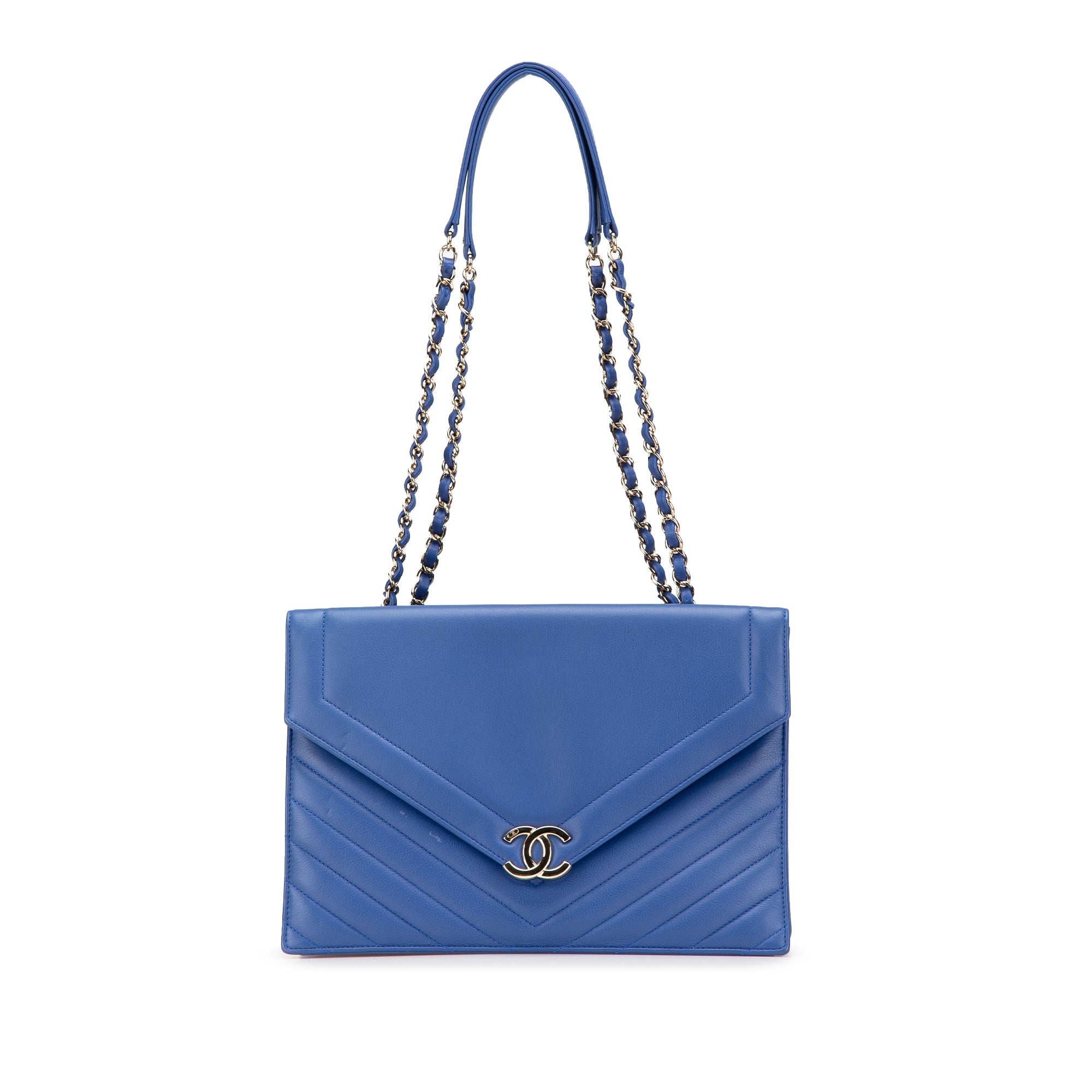 Chanel Chevron Calfskin Coco Envelope Shoulder Bag - image 1
