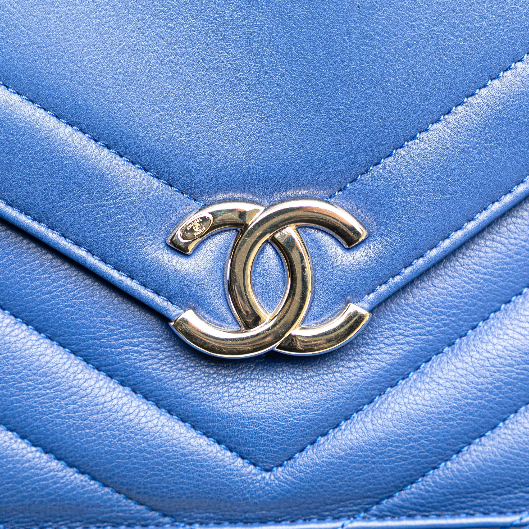 Chanel Chevron Calfskin Coco Envelope Shoulder Bag - image 8