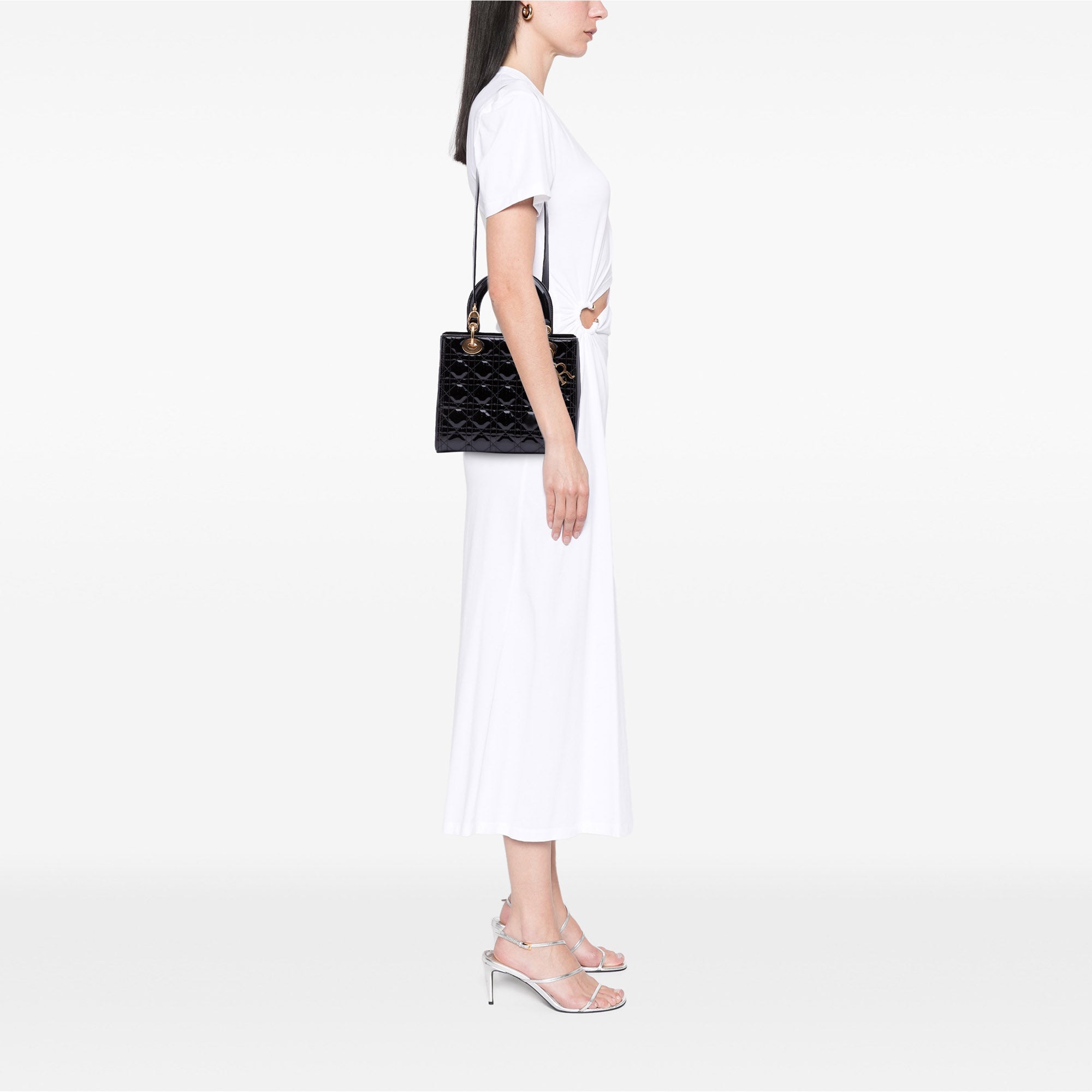 Dior Medium Patent Cannage Lady Dior - image 13