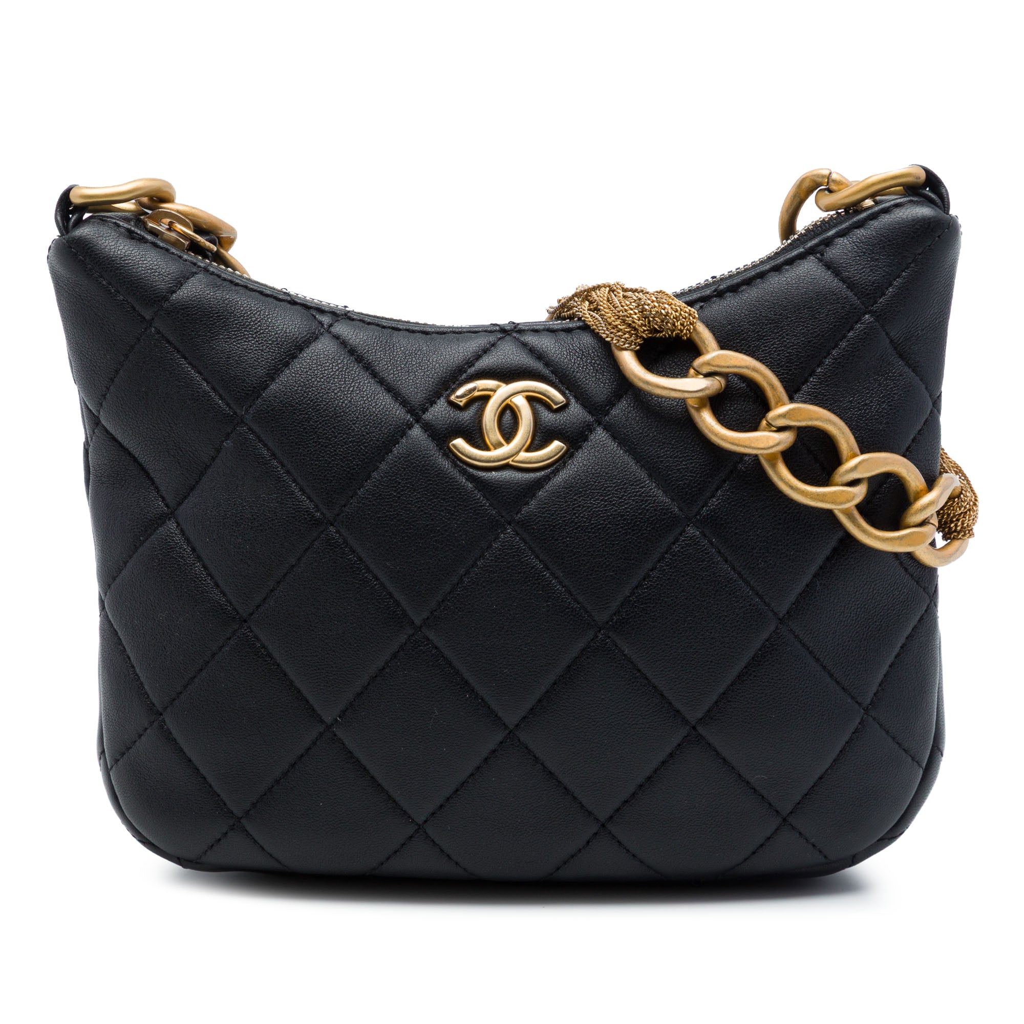 Chanel Paris Dakar Quilted Lambskin Mixed Chain Hobo - image 1
