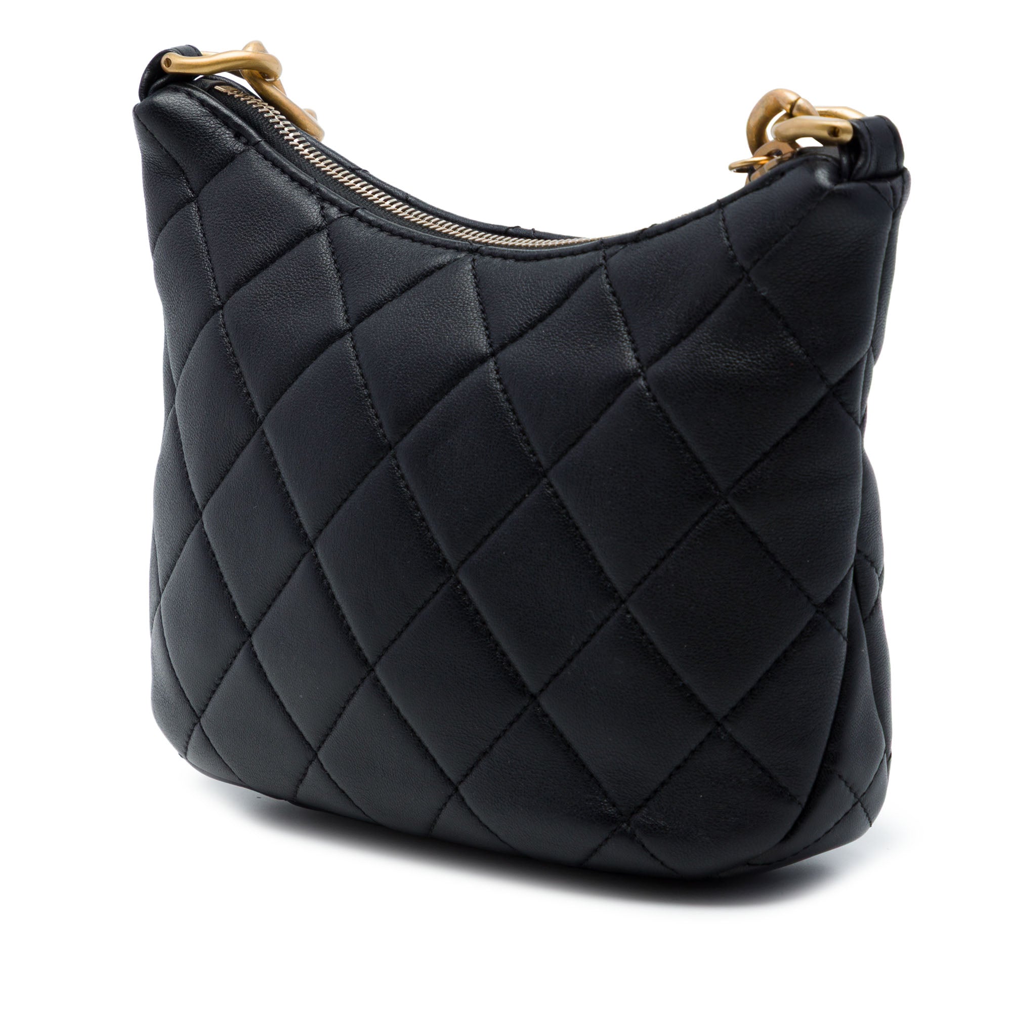 Chanel Paris Dakar Quilted Lambskin Mixed Chain Hobo - image 2