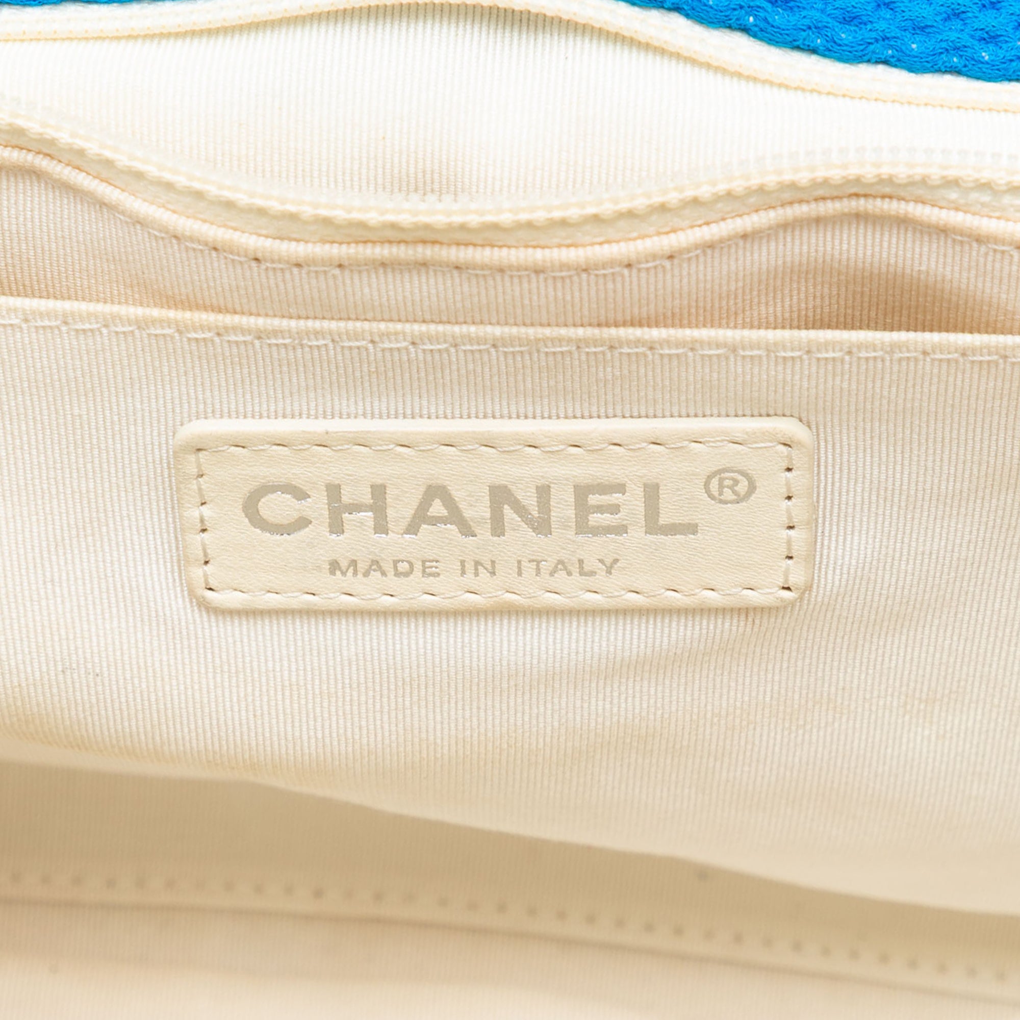 Chanel Medium Quilted Perforated Jersey Single Flap - image 4
