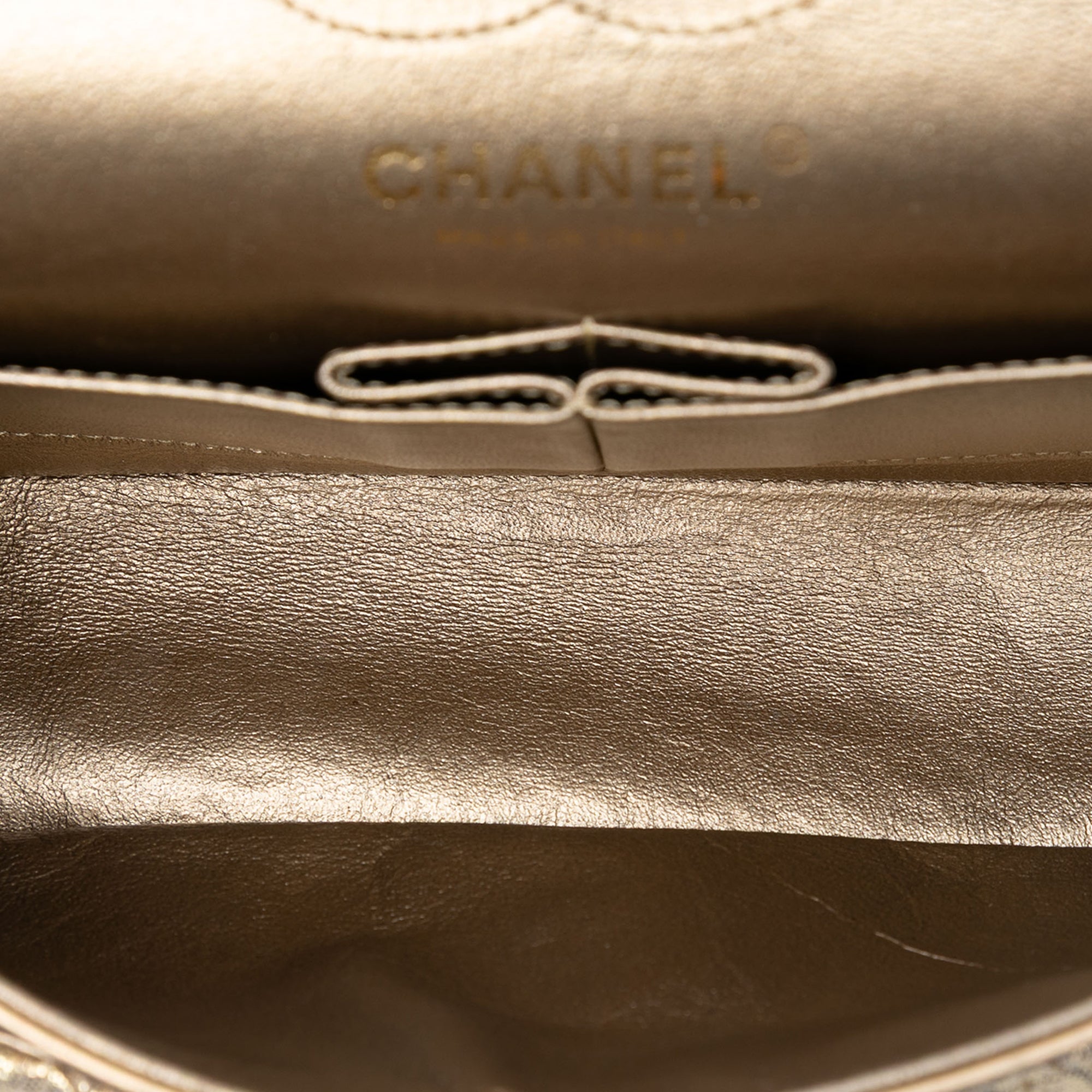 Chanel Small Classic Metallic Lame Bijoux Chain Double Flap - image 4