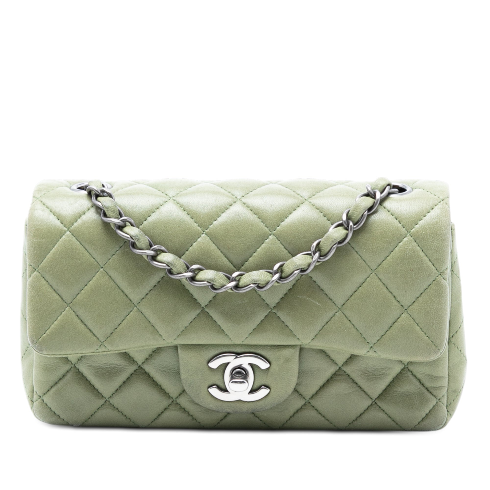 Chanel Mini Rectangular Classic Lambskin Single Flap - image 1