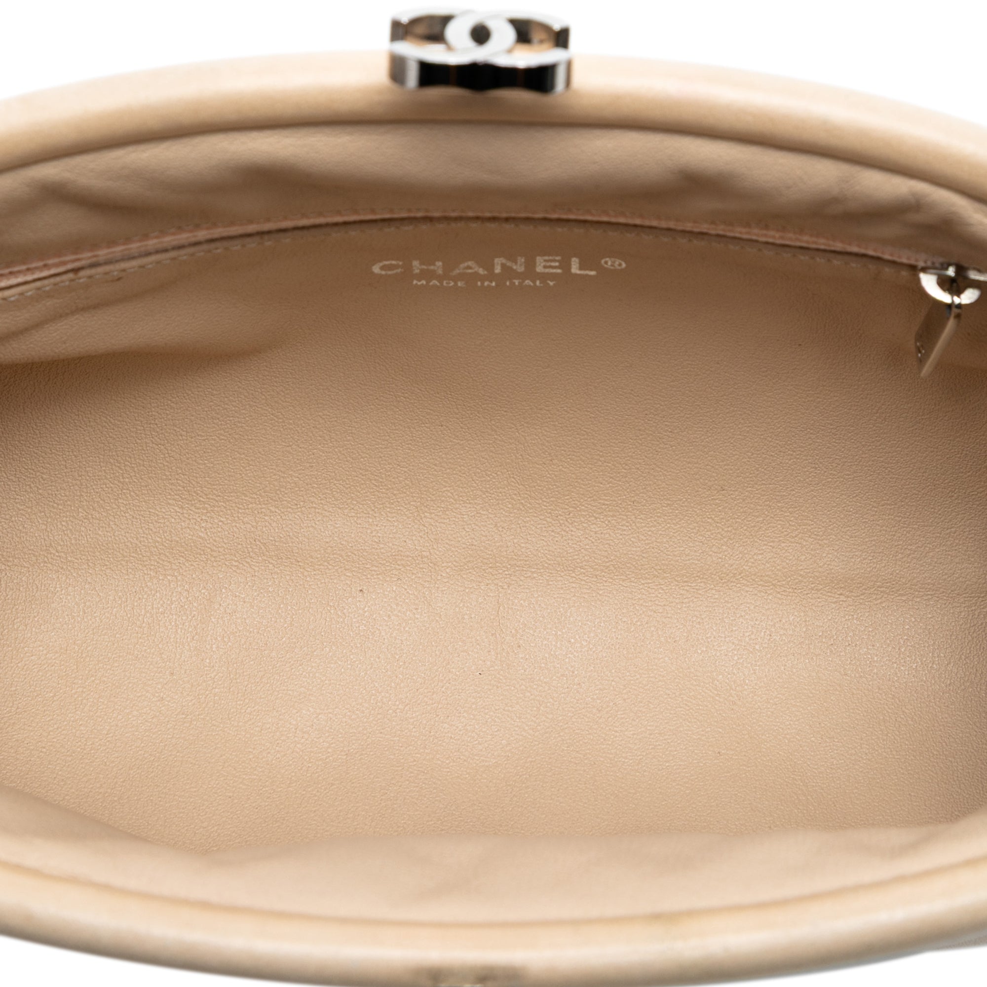 Chanel Quilted Lambskin Timeless Kisslock Clutch - image 4
