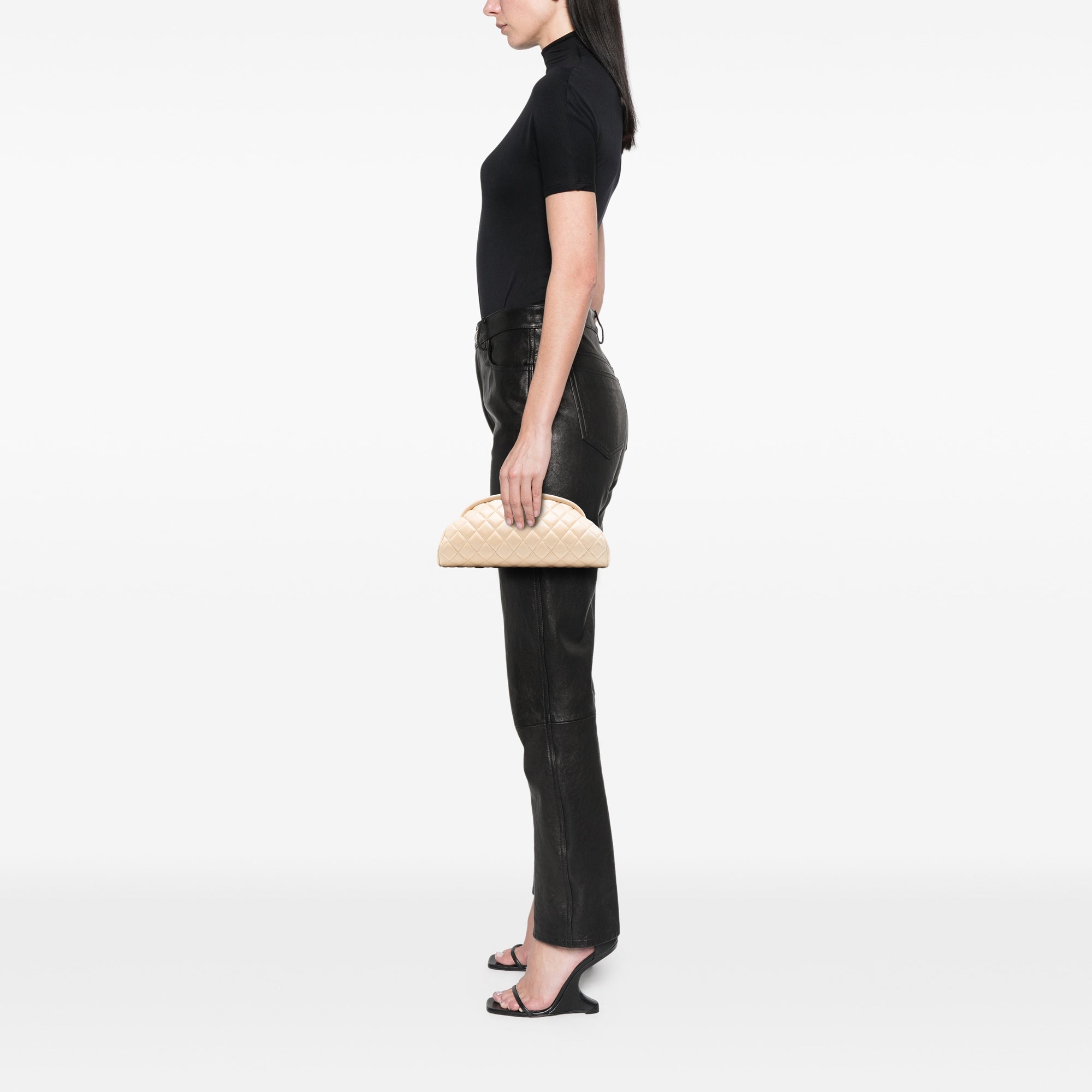 Chanel Quilted Lambskin Timeless Kisslock Clutch - image 7