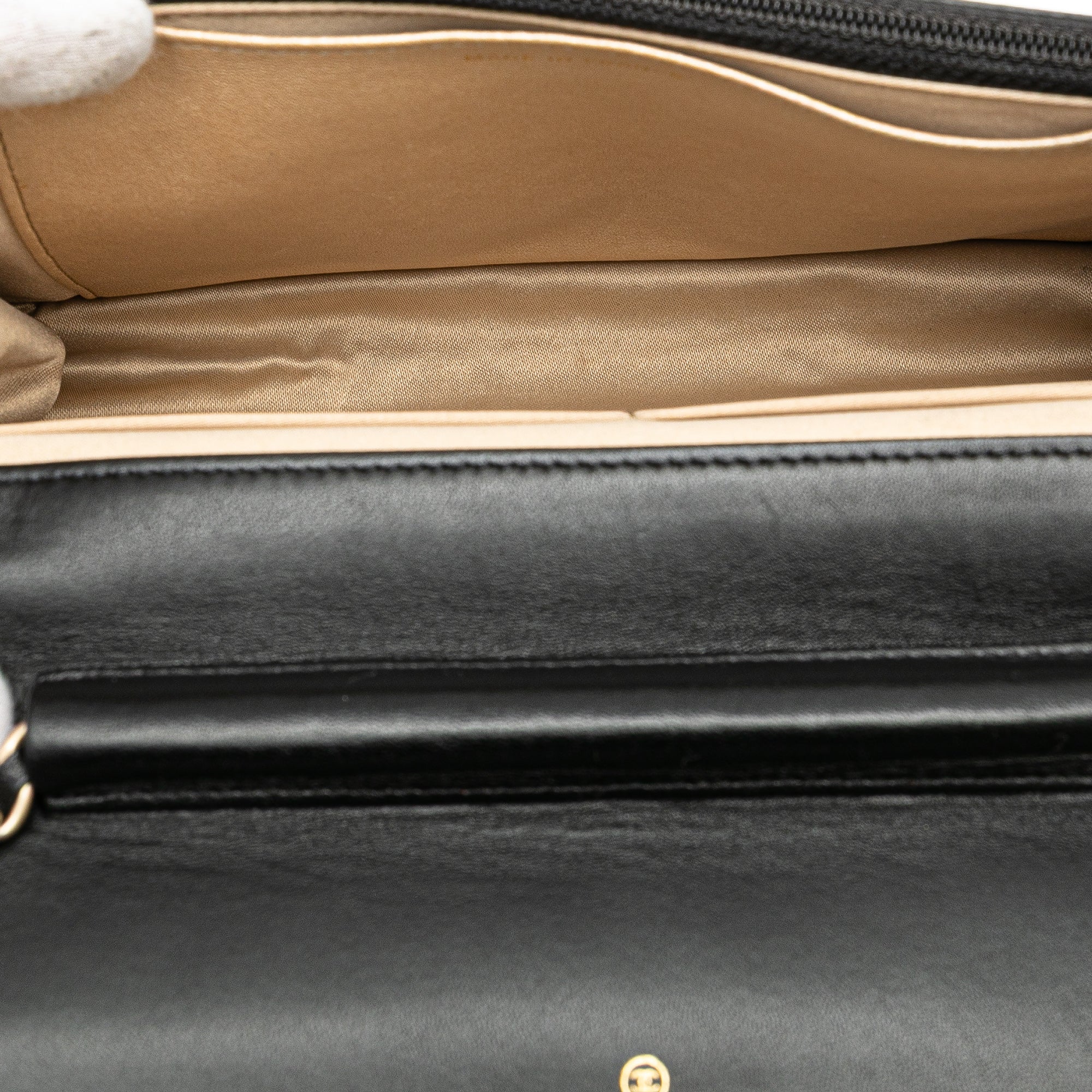 Chanel CC Embossed Lambskin Camellia Wallet On Chain - image 4