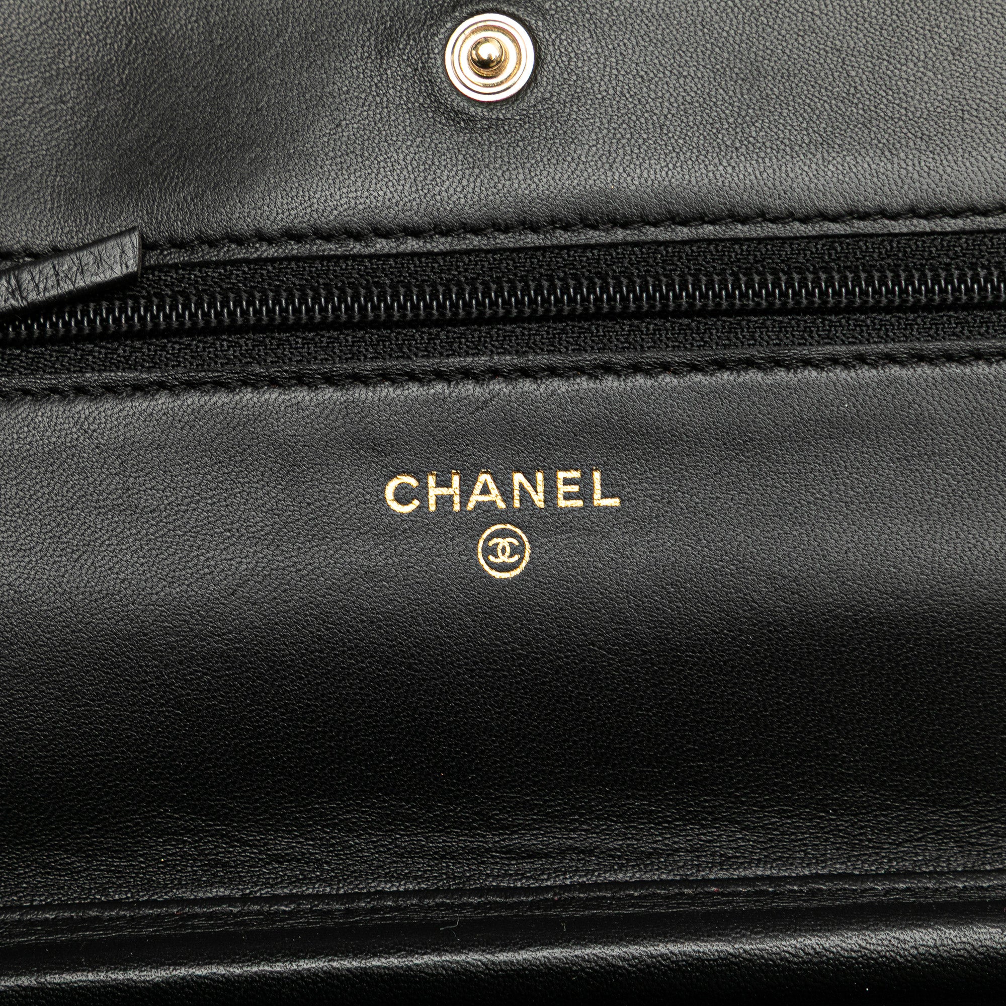 Chanel CC Embossed Lambskin Camellia Wallet On Chain - image 5