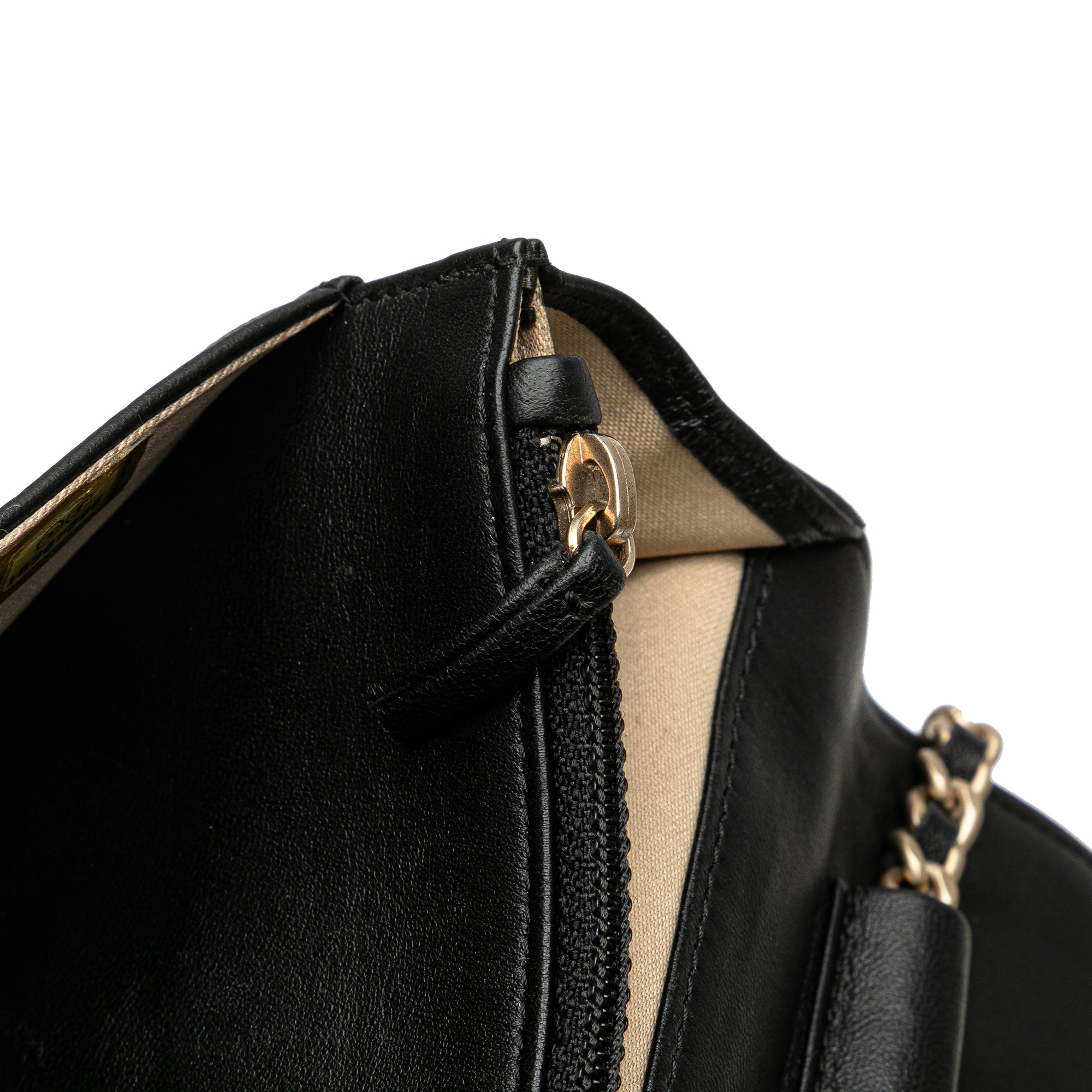 Chanel CC Embossed Lambskin Camellia Wallet On Chain - image 8