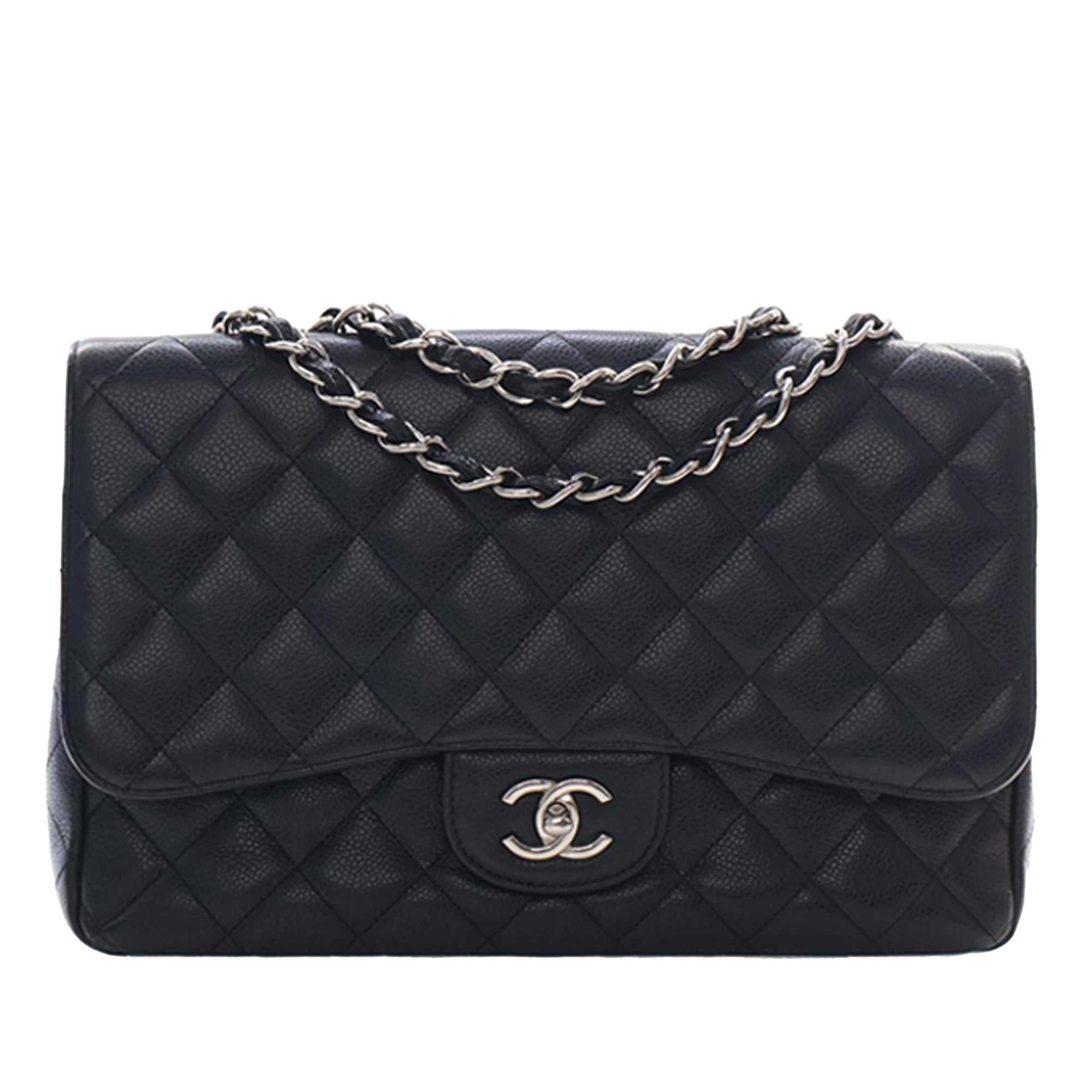Chanel Jumbo Classic Caviar Single Flap - image 1