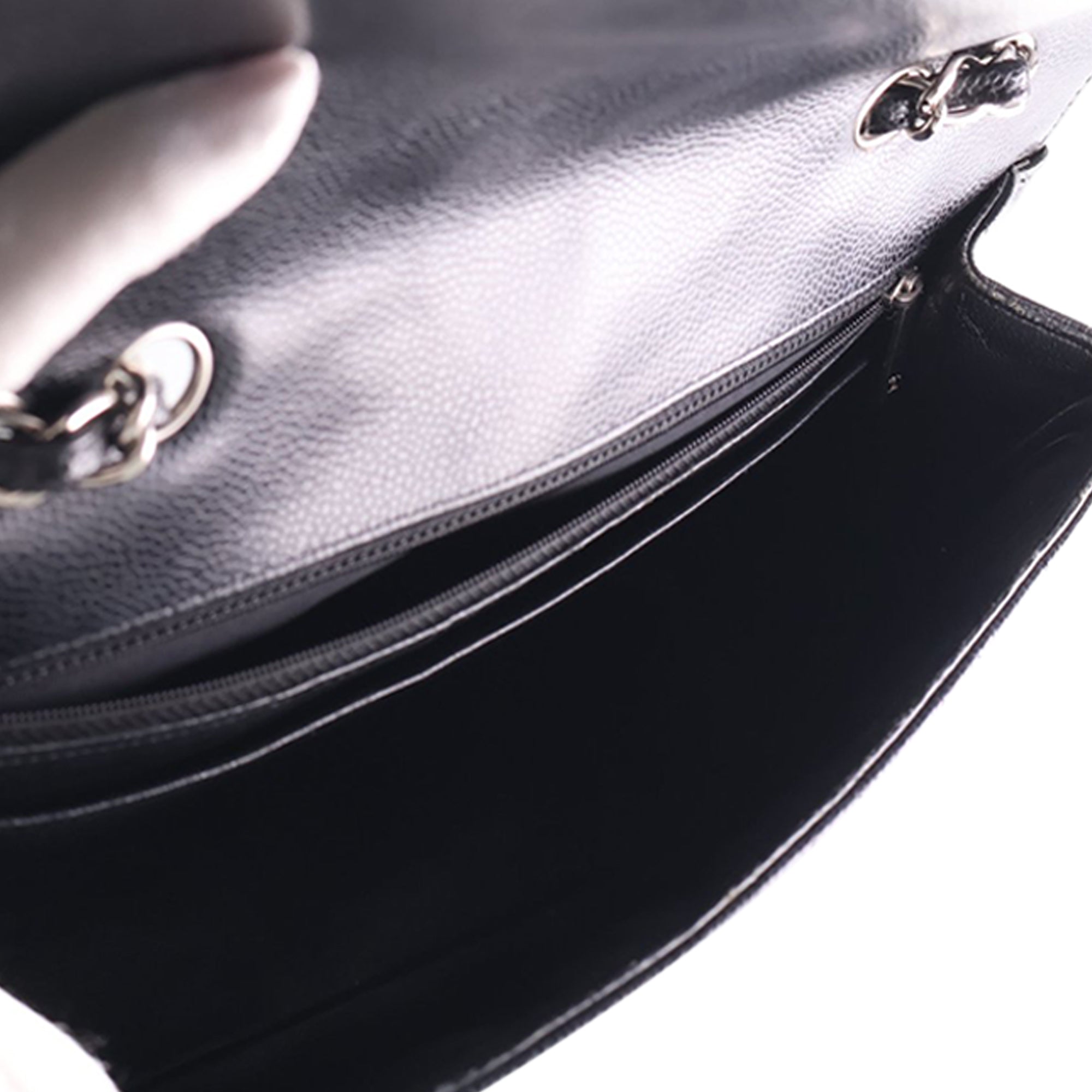 Chanel Jumbo Classic Caviar Single Flap - image 6