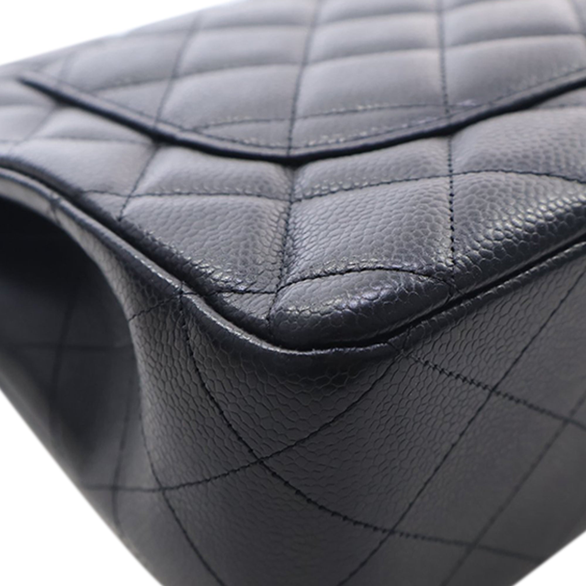 Chanel Jumbo Classic Caviar Single Flap - image 8