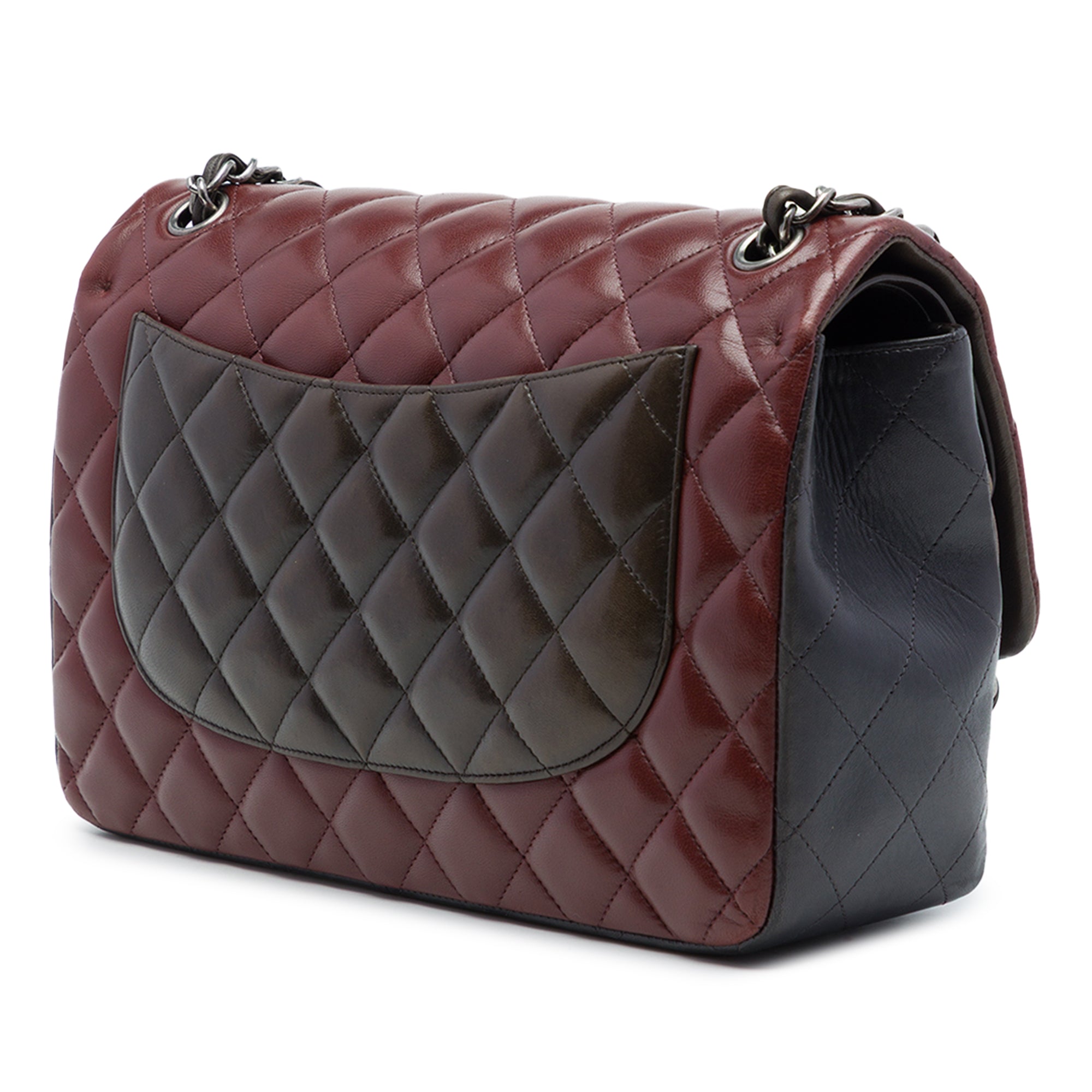Chanel Jumbo Classic Tricolor Lambskin Double Flap - image 2