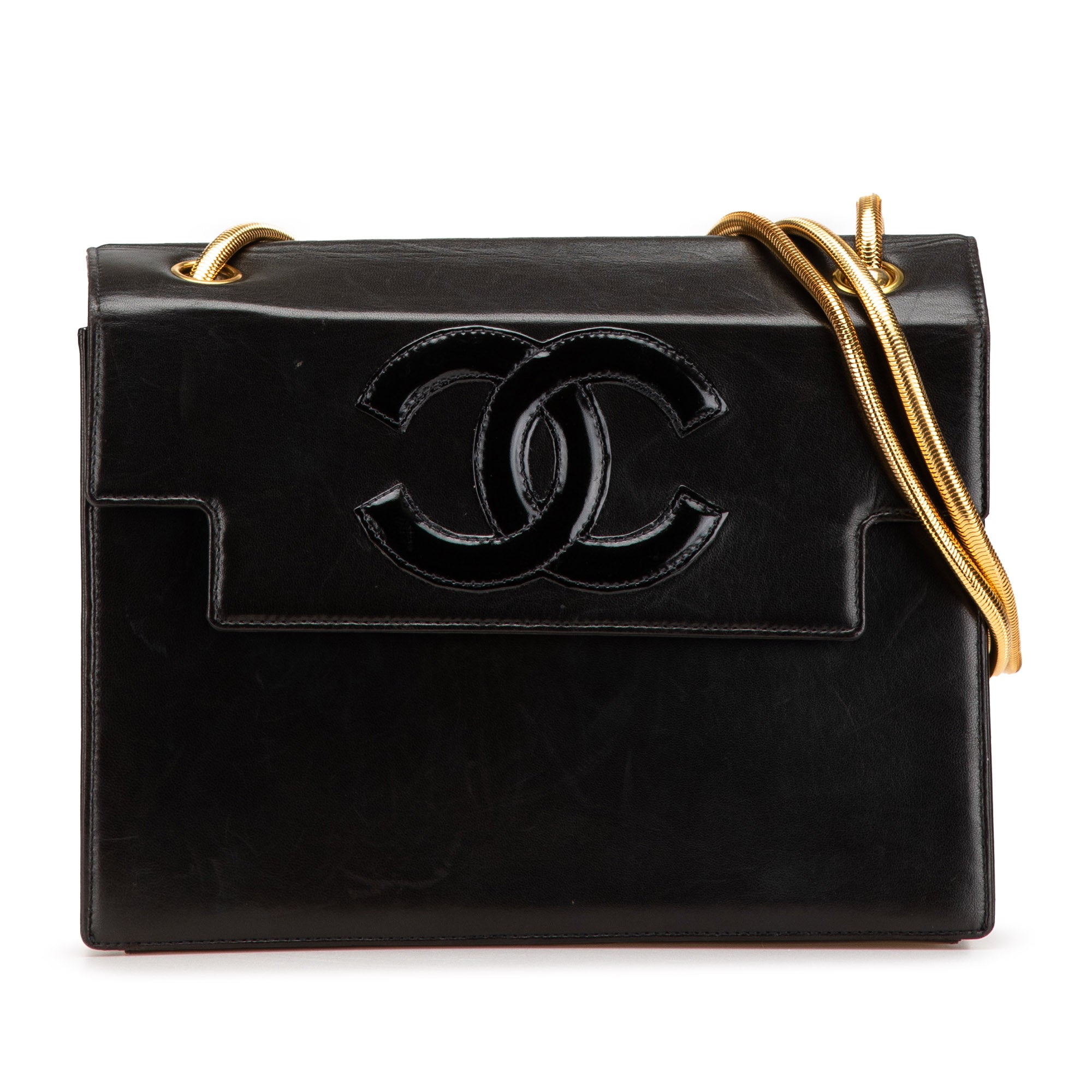 Chanel CC Lambskin Snake Chain Flap - image 1