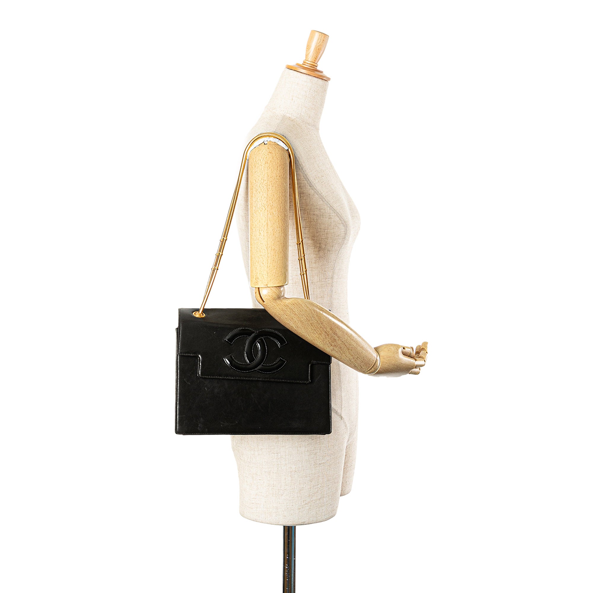 Chanel CC Lambskin Snake Chain Flap - image 13