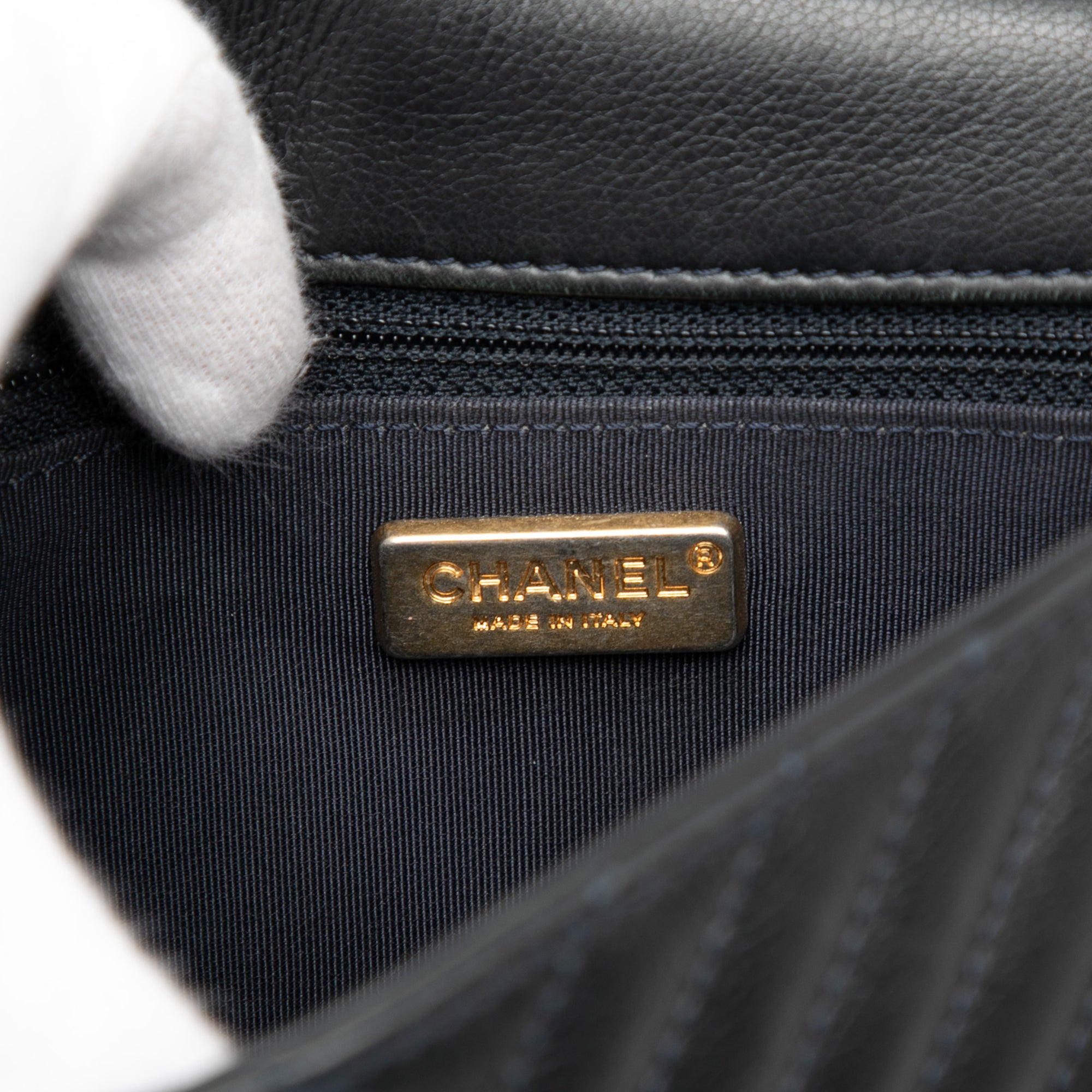 Chanel Mini Chevron Calfskin Rock The Corner Flap - image 5