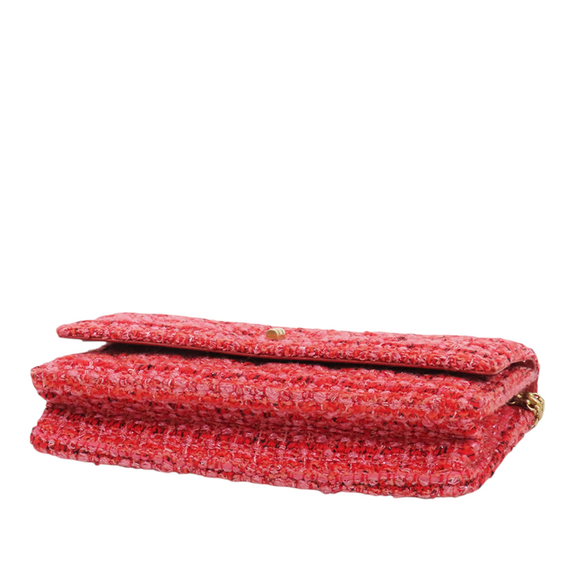 Chanel Quilted Tweed Reissue 2.55 Wallet On Chain - image 3