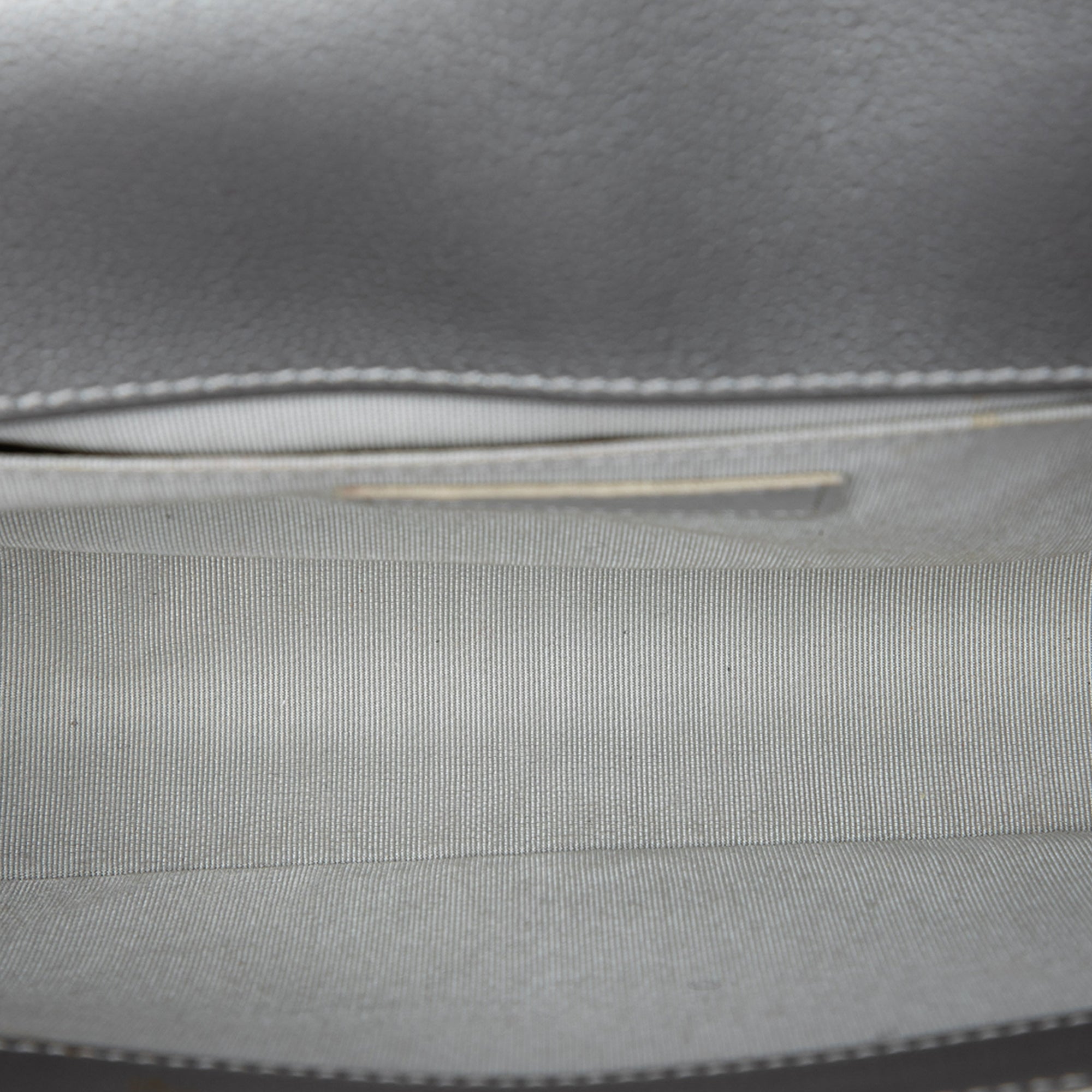 Chanel Old Medium Quilted Metallic Caviar Boy Flap - image 4