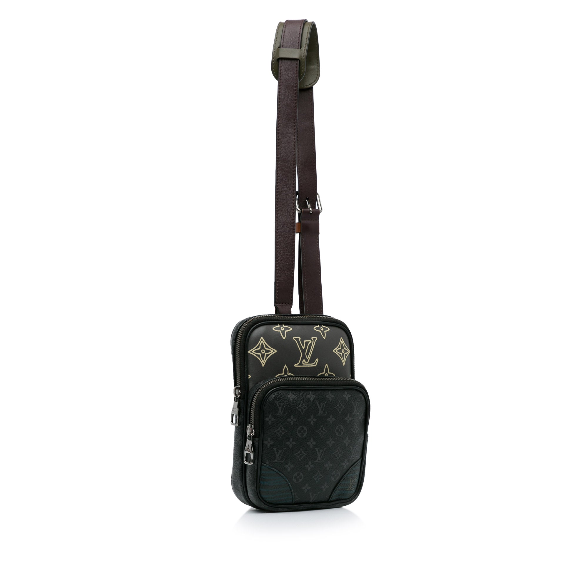 Louis Vuitton Monogram Eclipse Amazone Patchwork Sling Bag - image 2