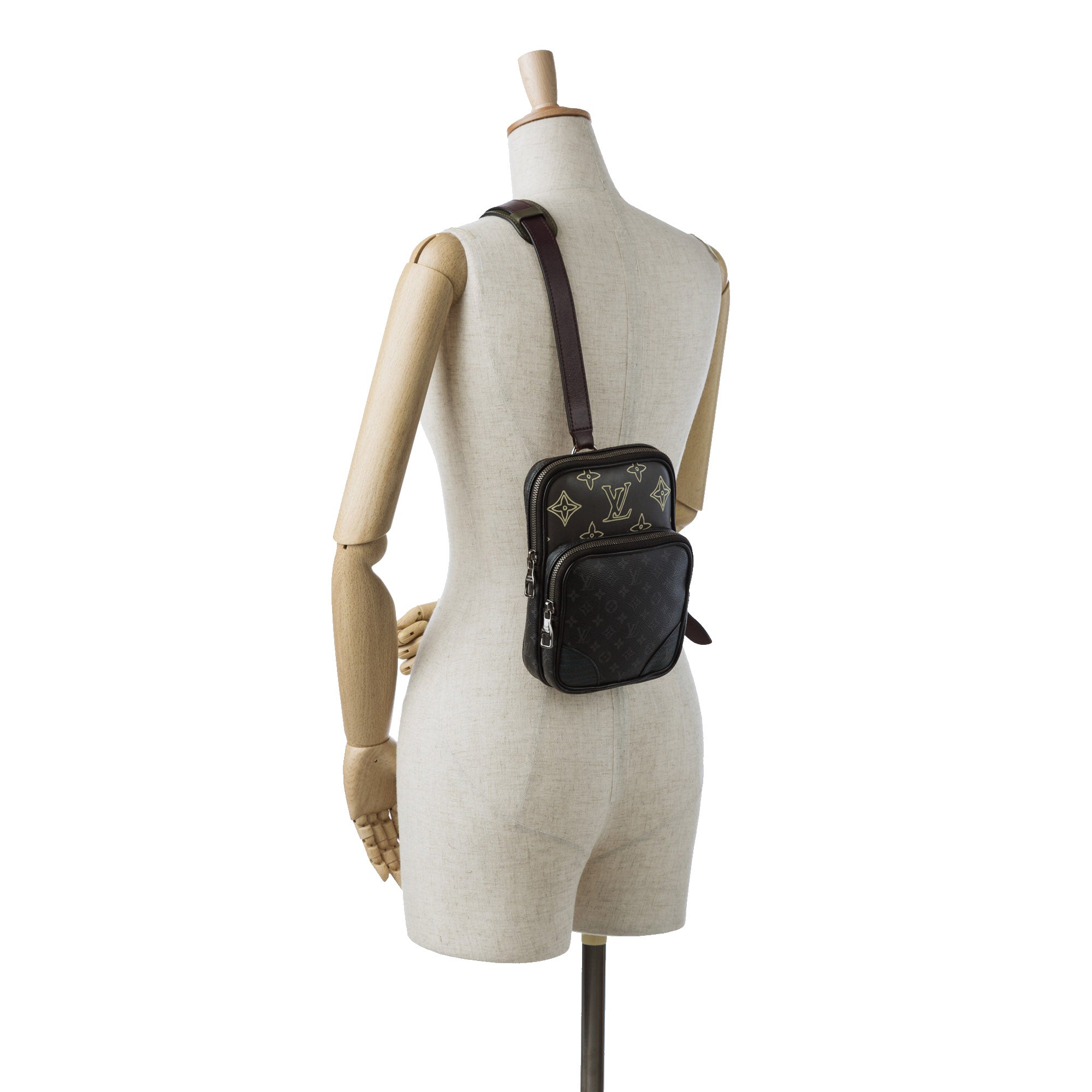 Louis Vuitton Monogram Eclipse Amazone Patchwork Sling Bag - image 20
