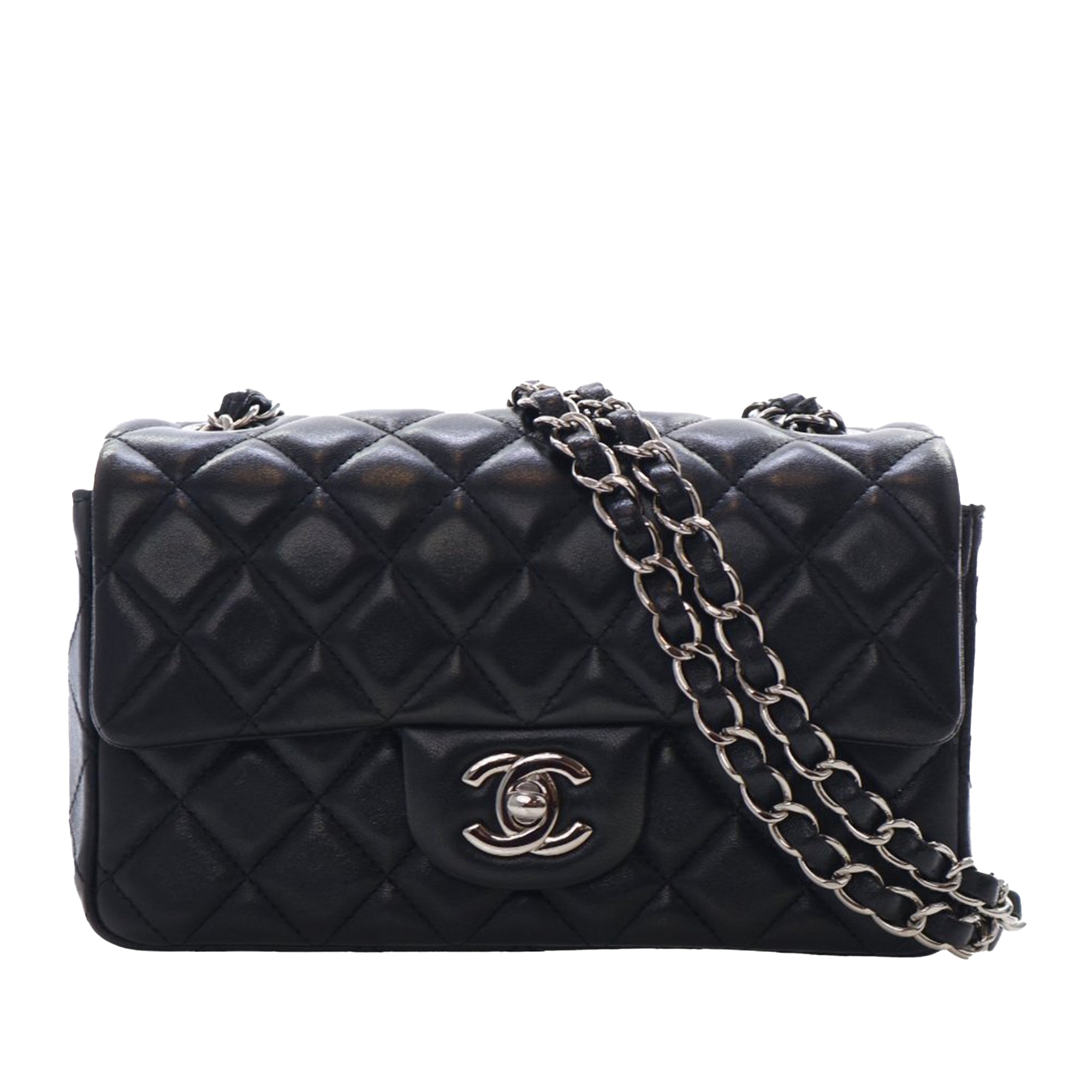 Chanel Mini Rectangular Classic Lambskin Single Flap - image 1
