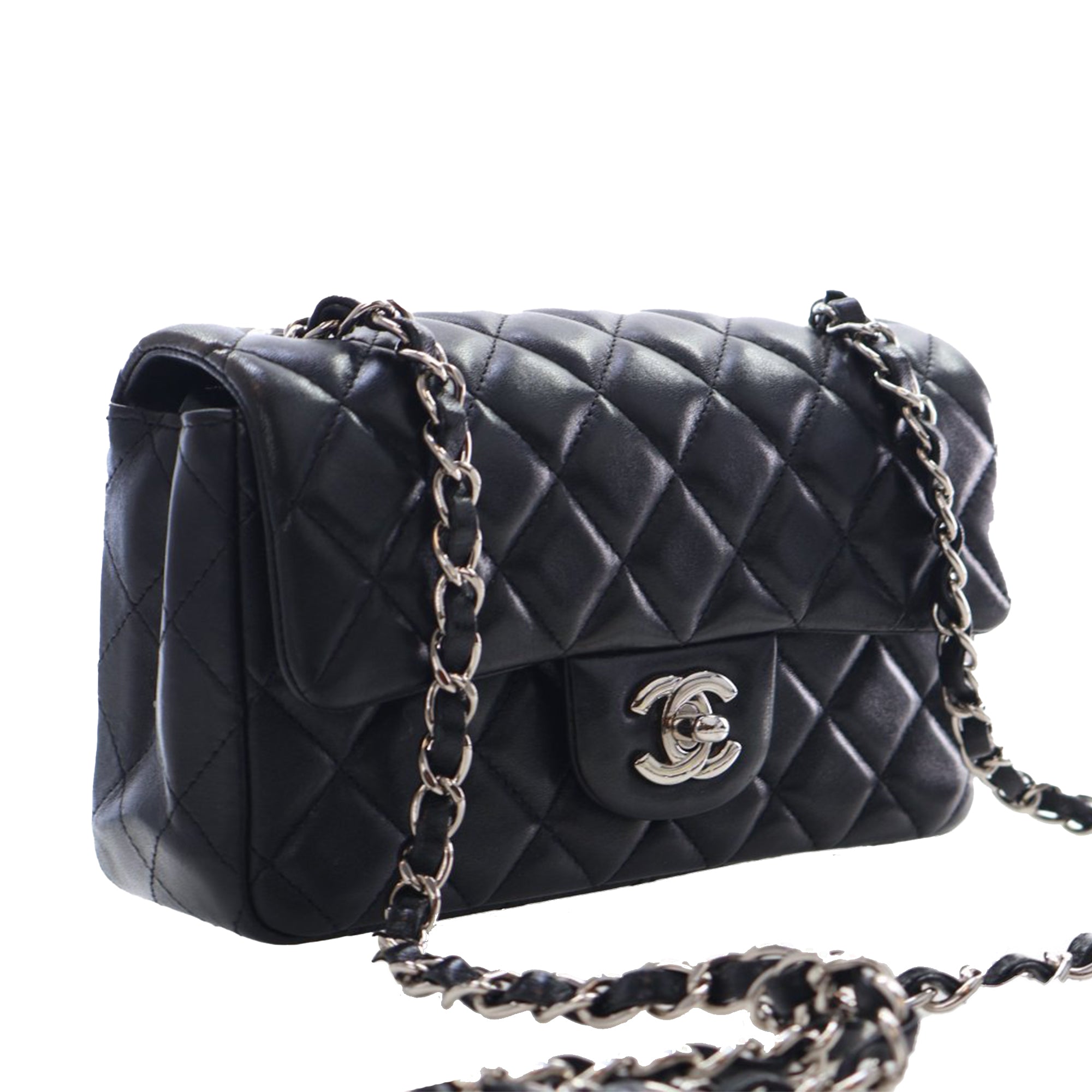 Chanel Mini Rectangular Classic Lambskin Single Flap - image 2