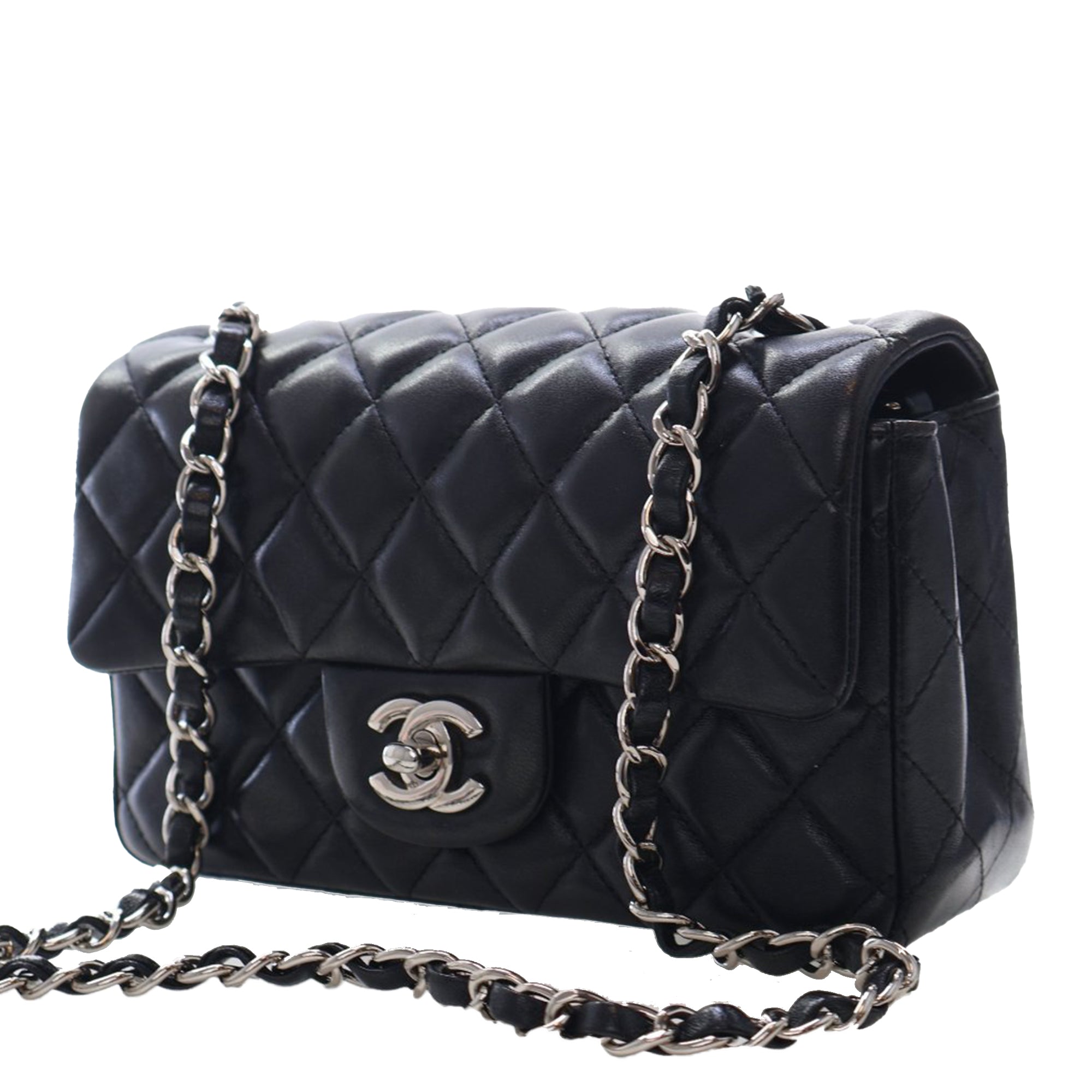 Chanel Mini Rectangular Classic Lambskin Single Flap - image 3
