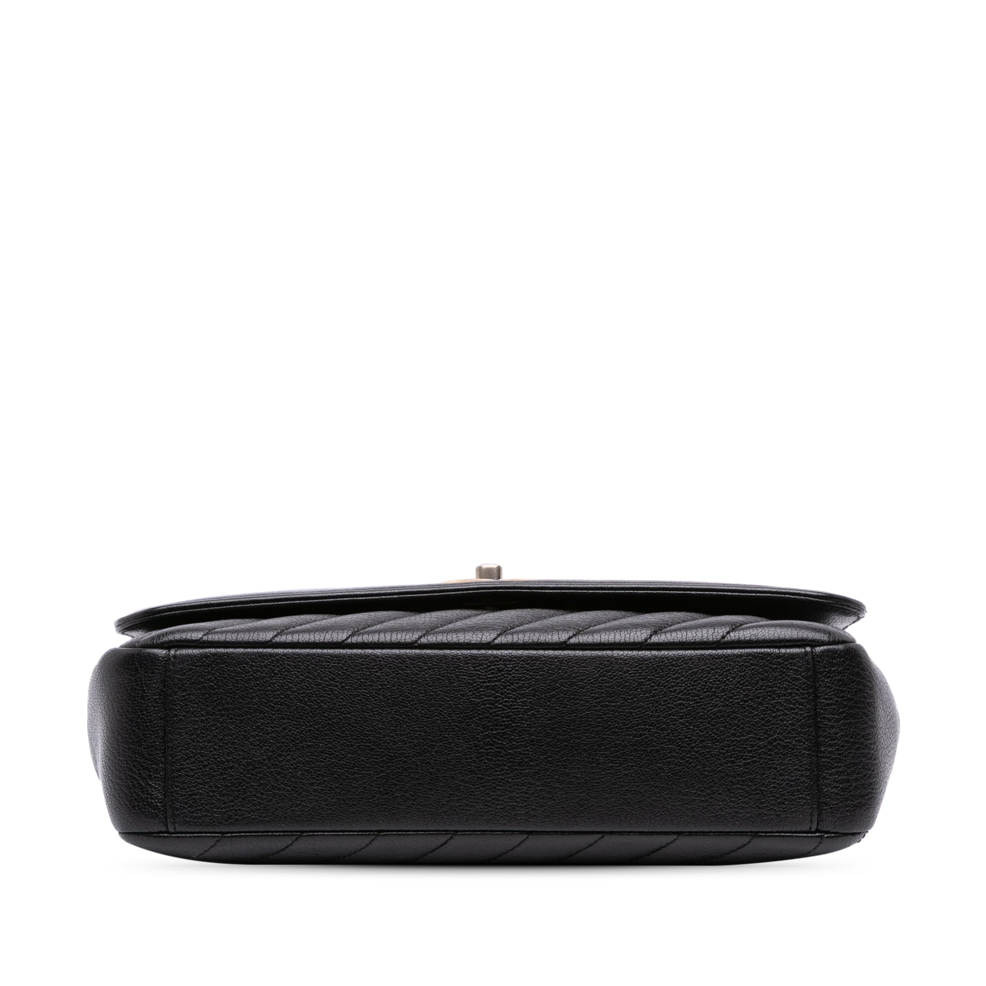 Chanel Medium Diagonal Quilted Goatskin Flap - image 3