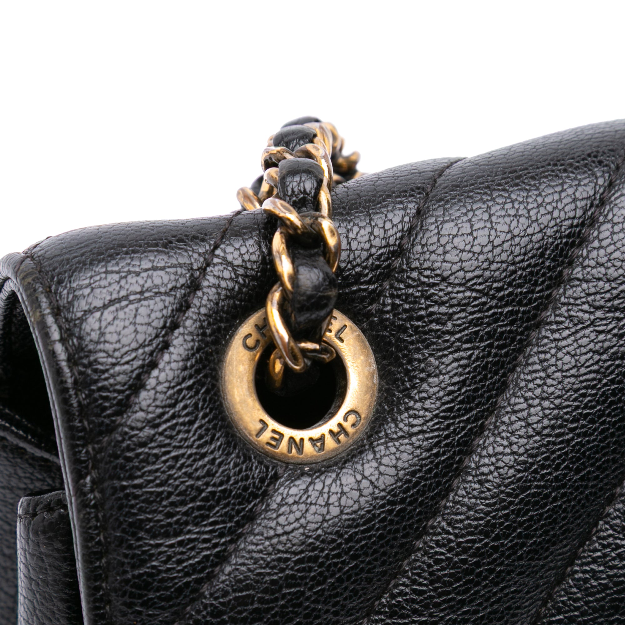 Chanel Medium Diagonal Quilted Goatskin Flap - image 9