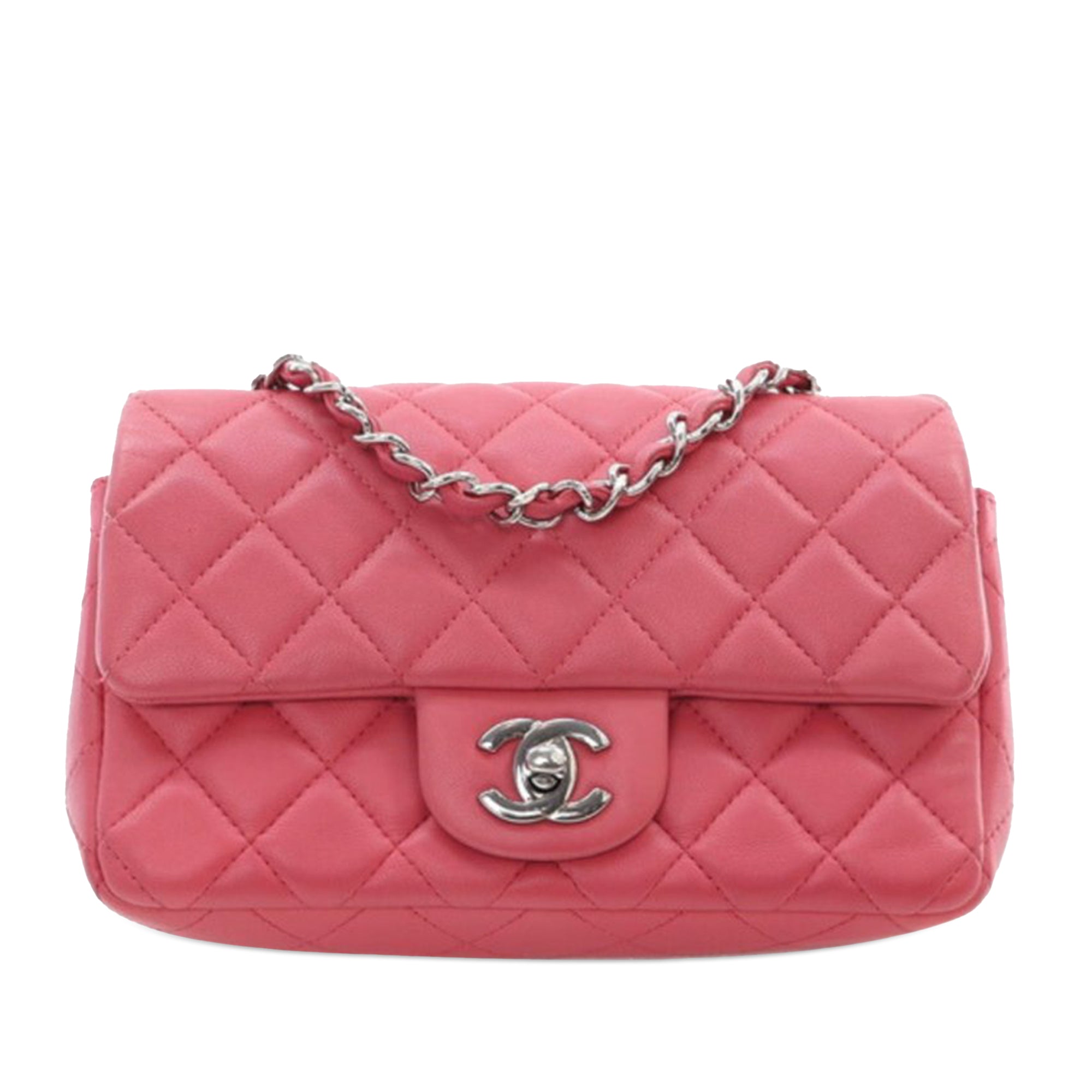 Chanel Mini Rectangular Classic Lambskin Single Flap - image 1
