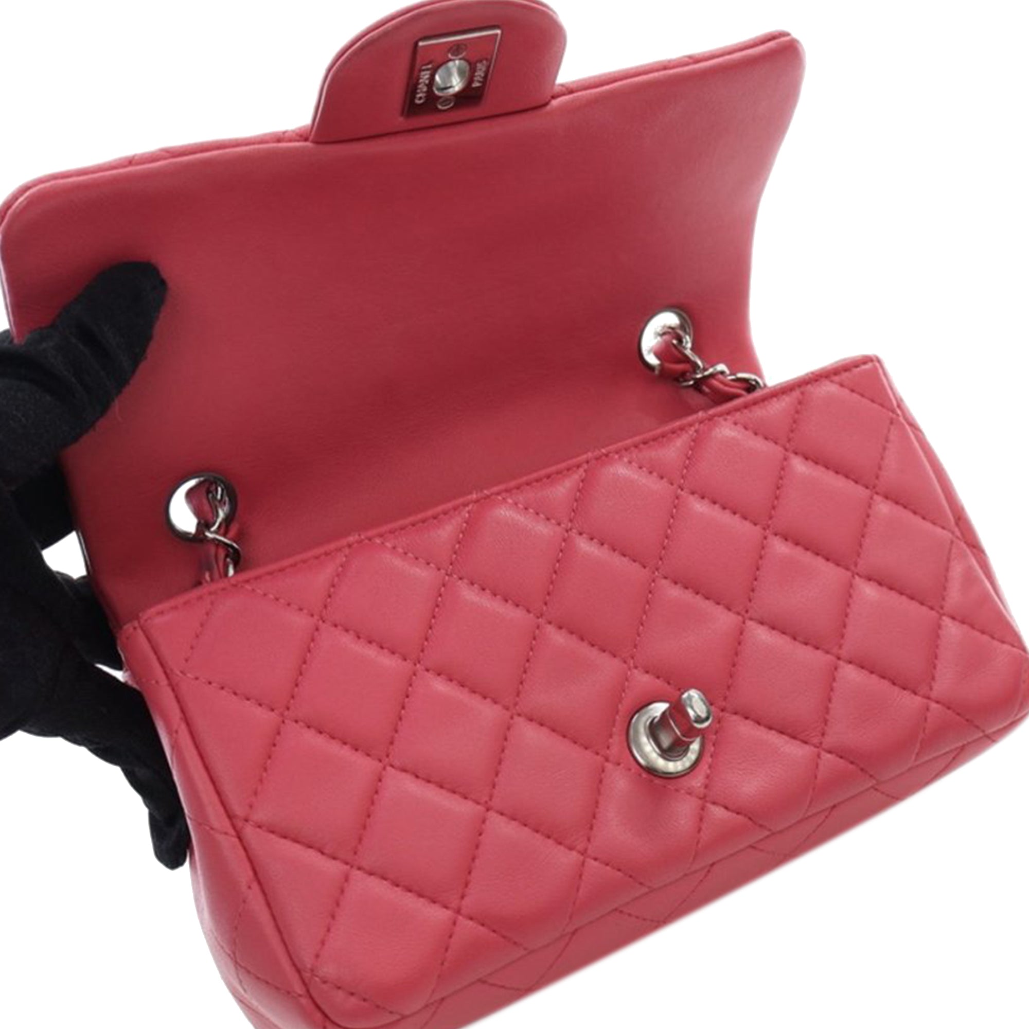 Chanel Mini Rectangular Classic Lambskin Single Flap - image 6