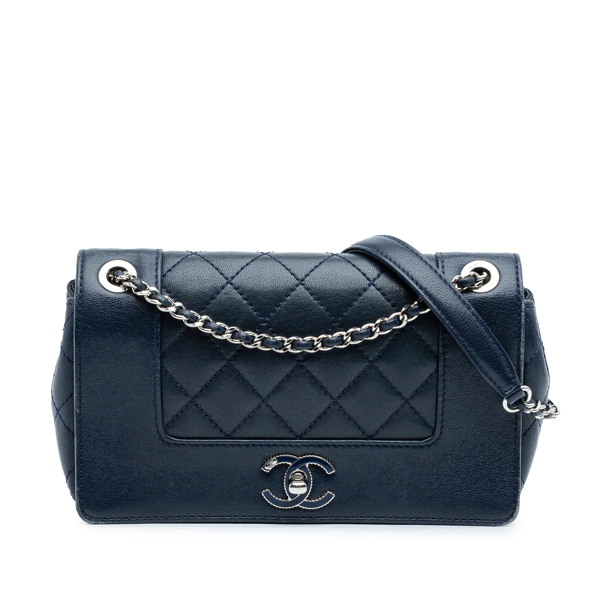 Chanel Small Quilted Sheepskin Mademoiselle Vintage Flap - image 1