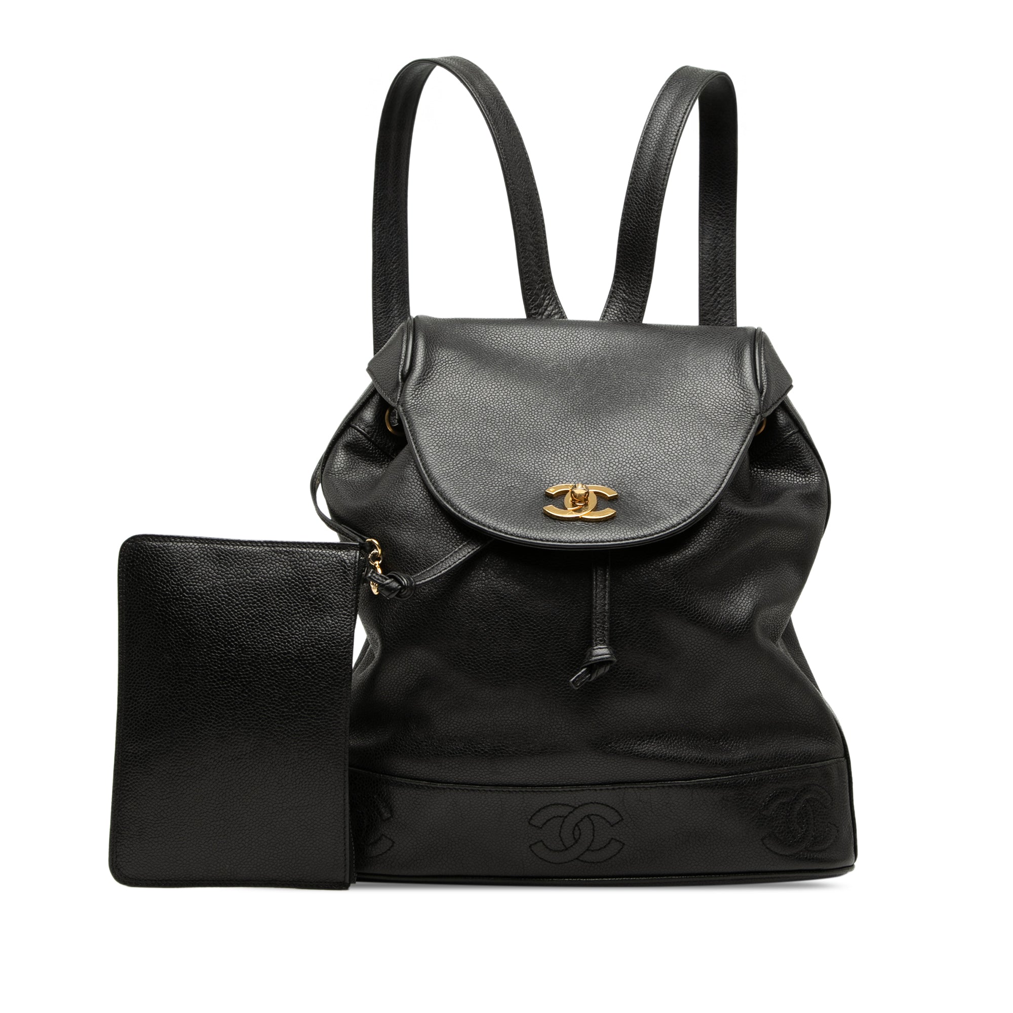 Chanel Caviar Triple CC Backpack - image 8