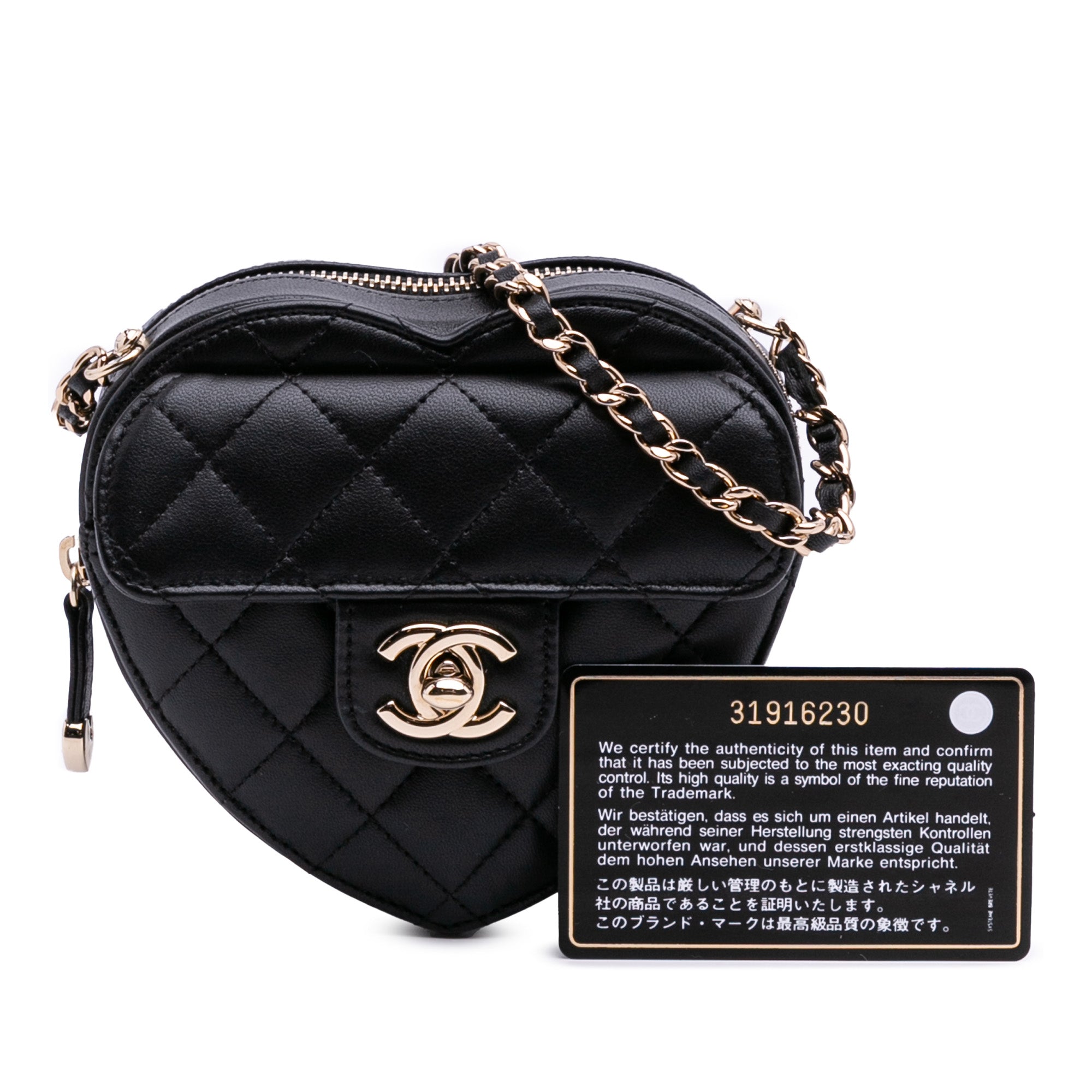 Chanel Mini Lambskin CC in Love Heart Crossbody - image 12