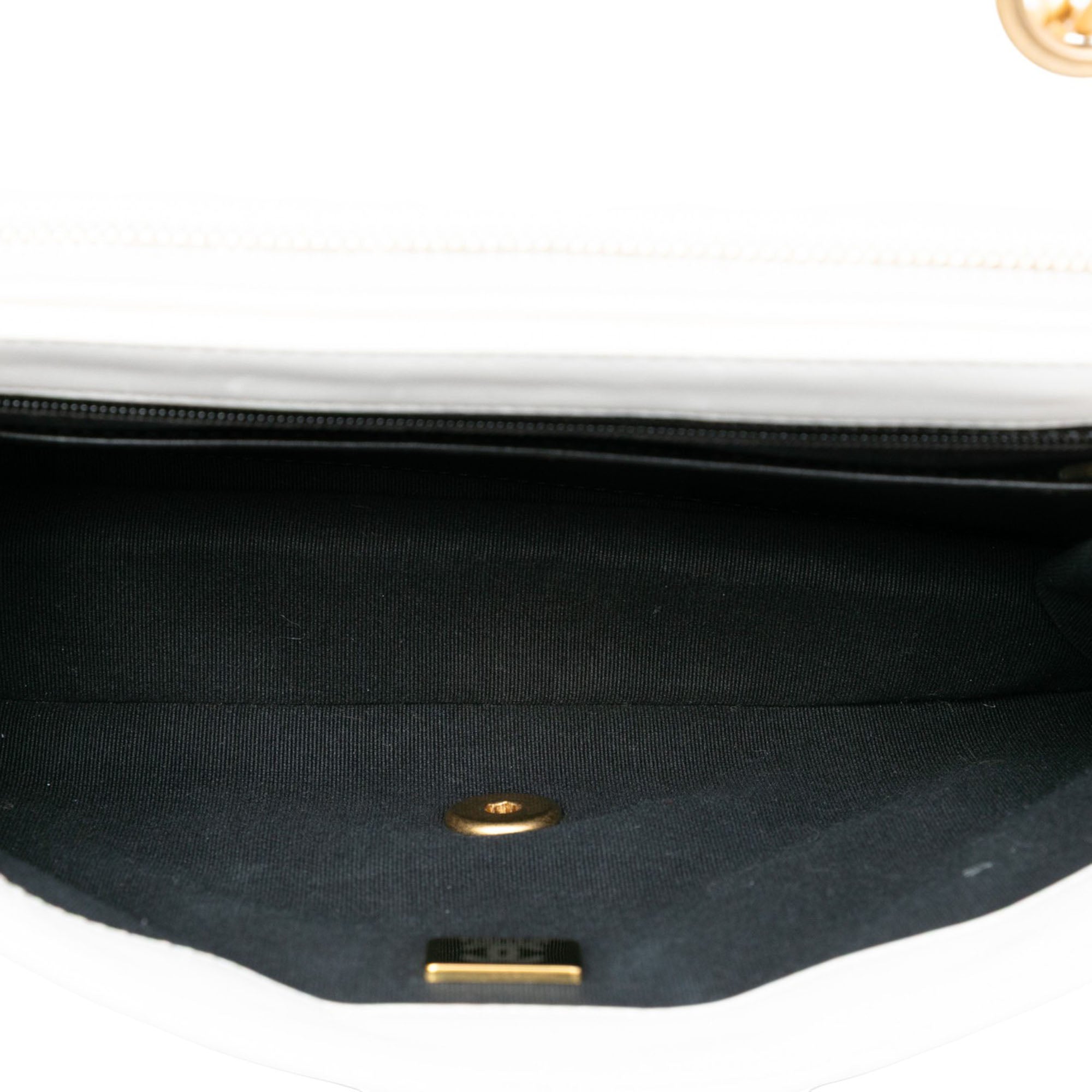 Chanel Medium Quilted Lambskin CC Single Flap - image 4